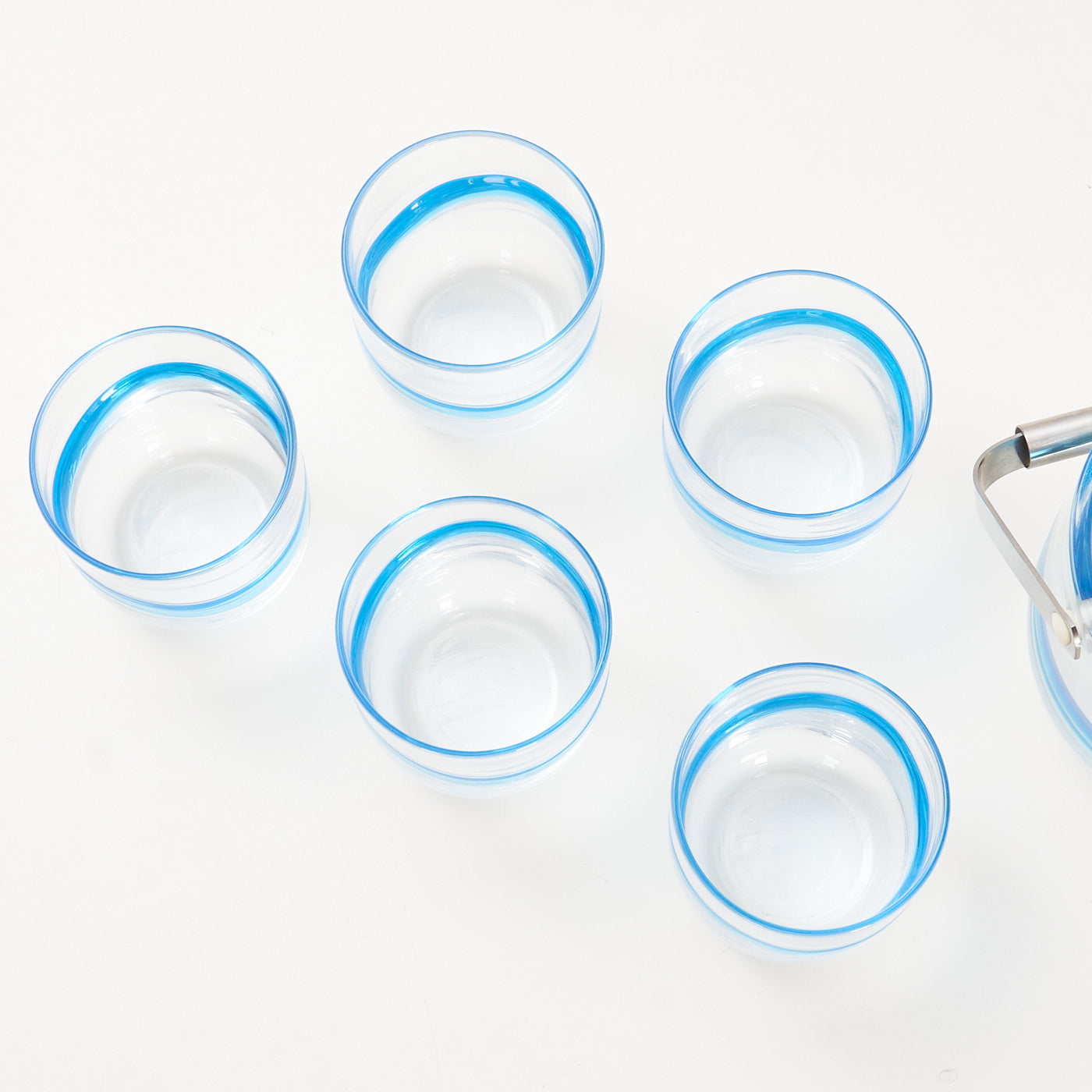 'Blue Hour' Ice Bucket & Glasses by Holmegaard, Denmark