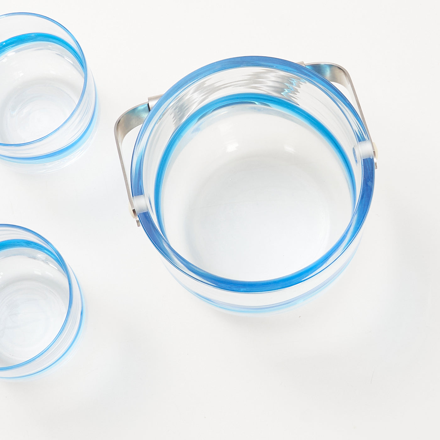 'Blue Hour' Ice Bucket & Glasses by Holmegaard, Denmark