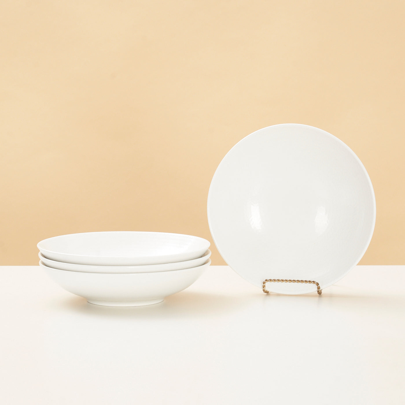 Set of 4 Ceramic 'Blue Fire' Bowls by Hertha Bengtson for Rörstrand, Sweden