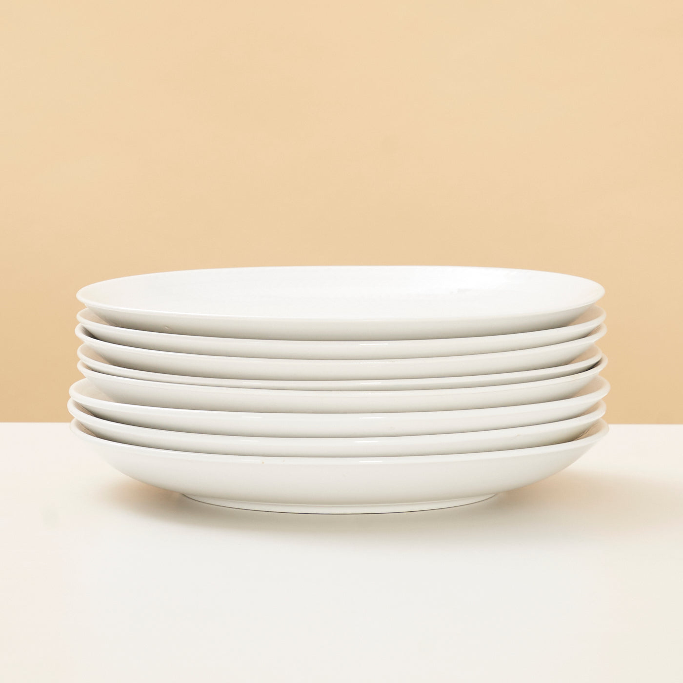 Set of 8 Ceramic 'Blue Fire' Dinner Plate by Hertha Bengtson for Rörstrand, Sweden