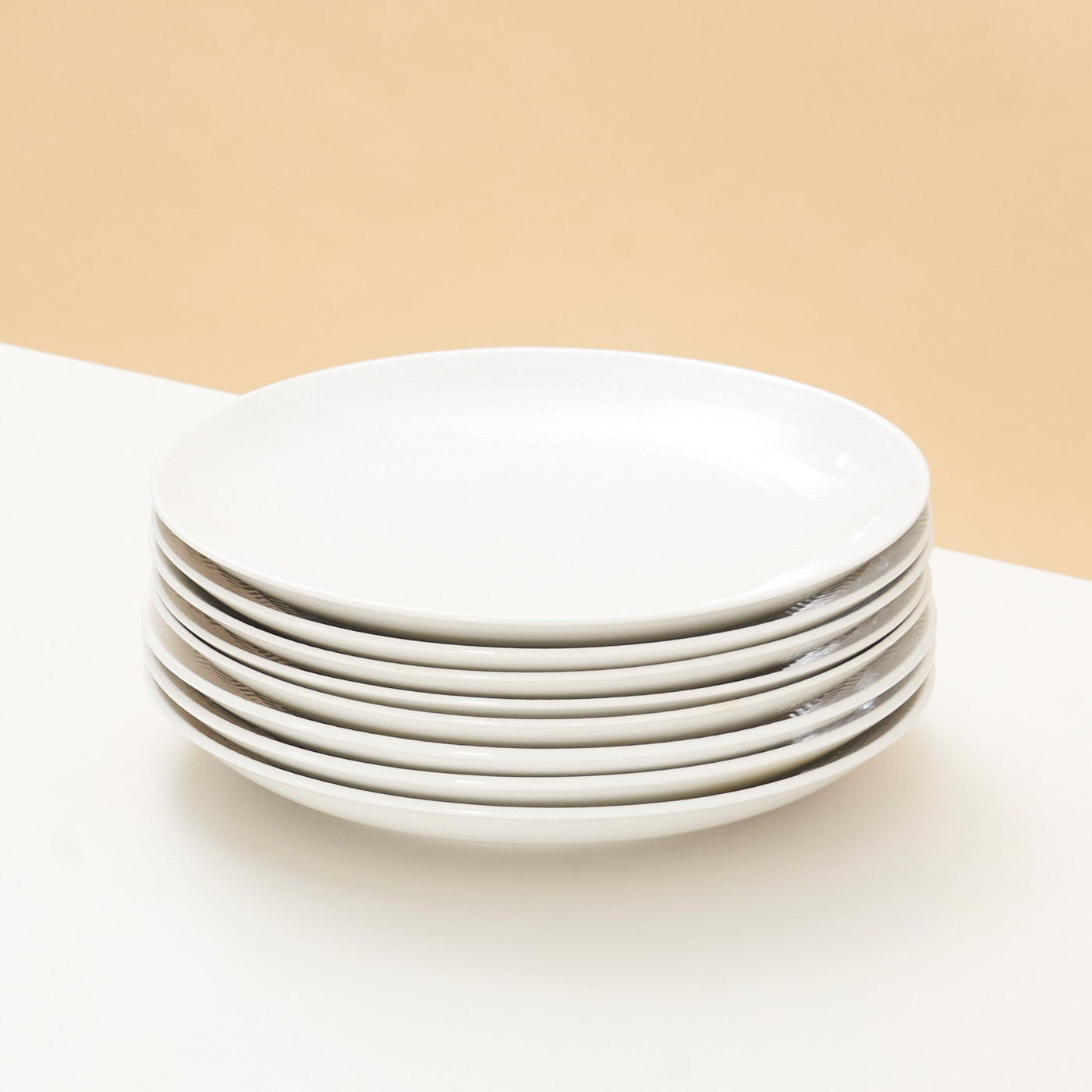 Set of 8 Ceramic 'Blue Fire' Dinner Plate by Hertha Bengtson for Rörstrand, Sweden