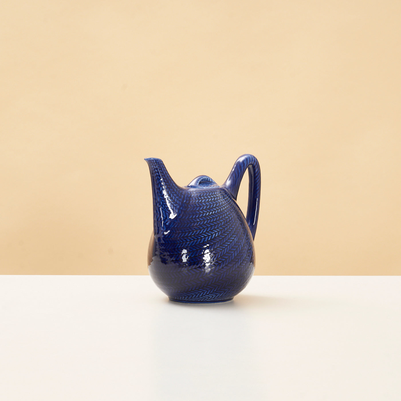Ceramic 'Blue Fire' Coffee Pot by Hertha Bengtson for Rörstrand, Sweden