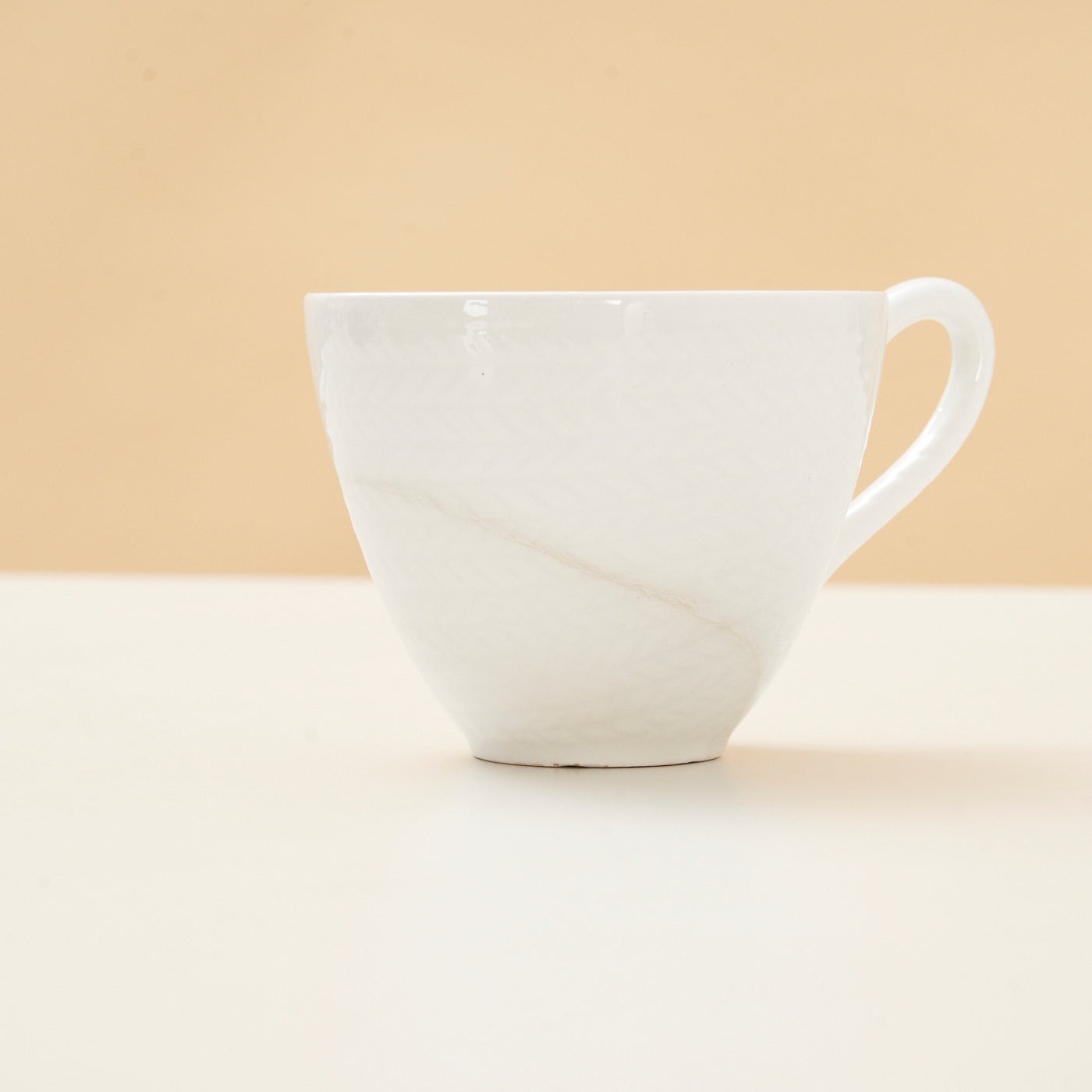 Set of 4 Ceramic 'Blue Fire' Cups & Saucers by Hertha Bengtson for Rörstrand, Sweden