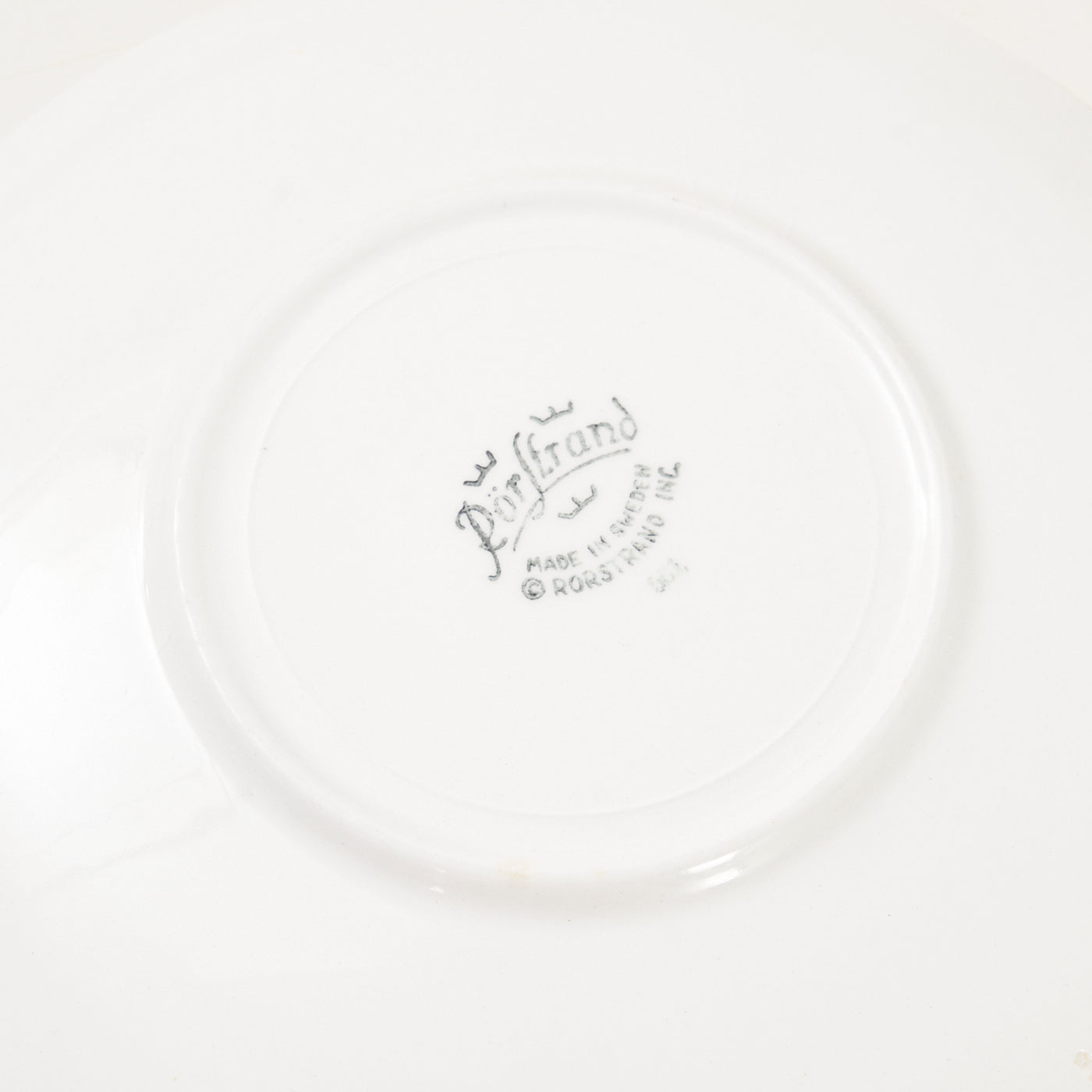 Set of 4 Ceramic 'Blue Fire' Dessert Plates by Hertha Bengtson for Rörstrand, Sweden