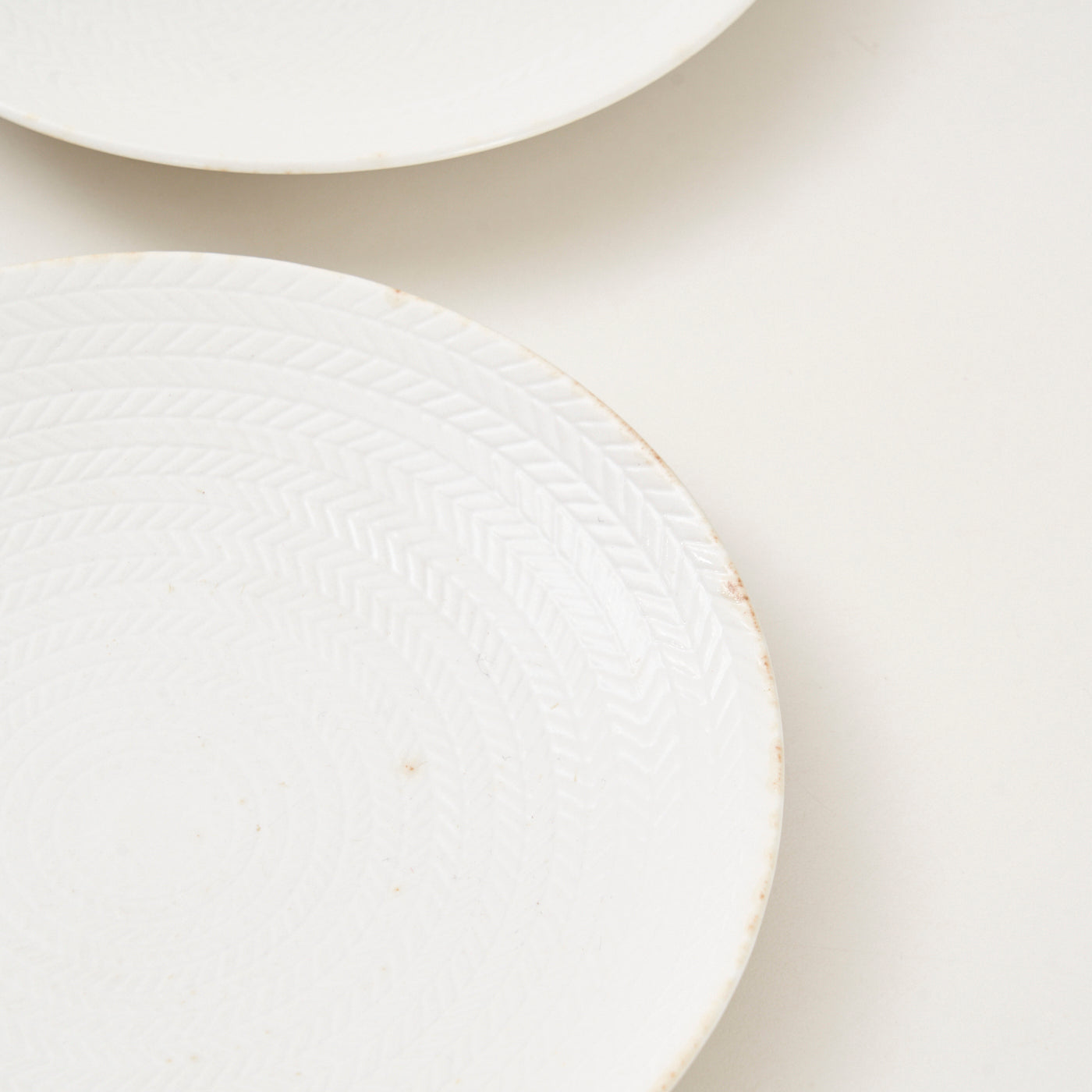 Set of 4 Ceramic 'Blue Fire' Dessert Plates by Hertha Bengtson for Rörstrand, Sweden