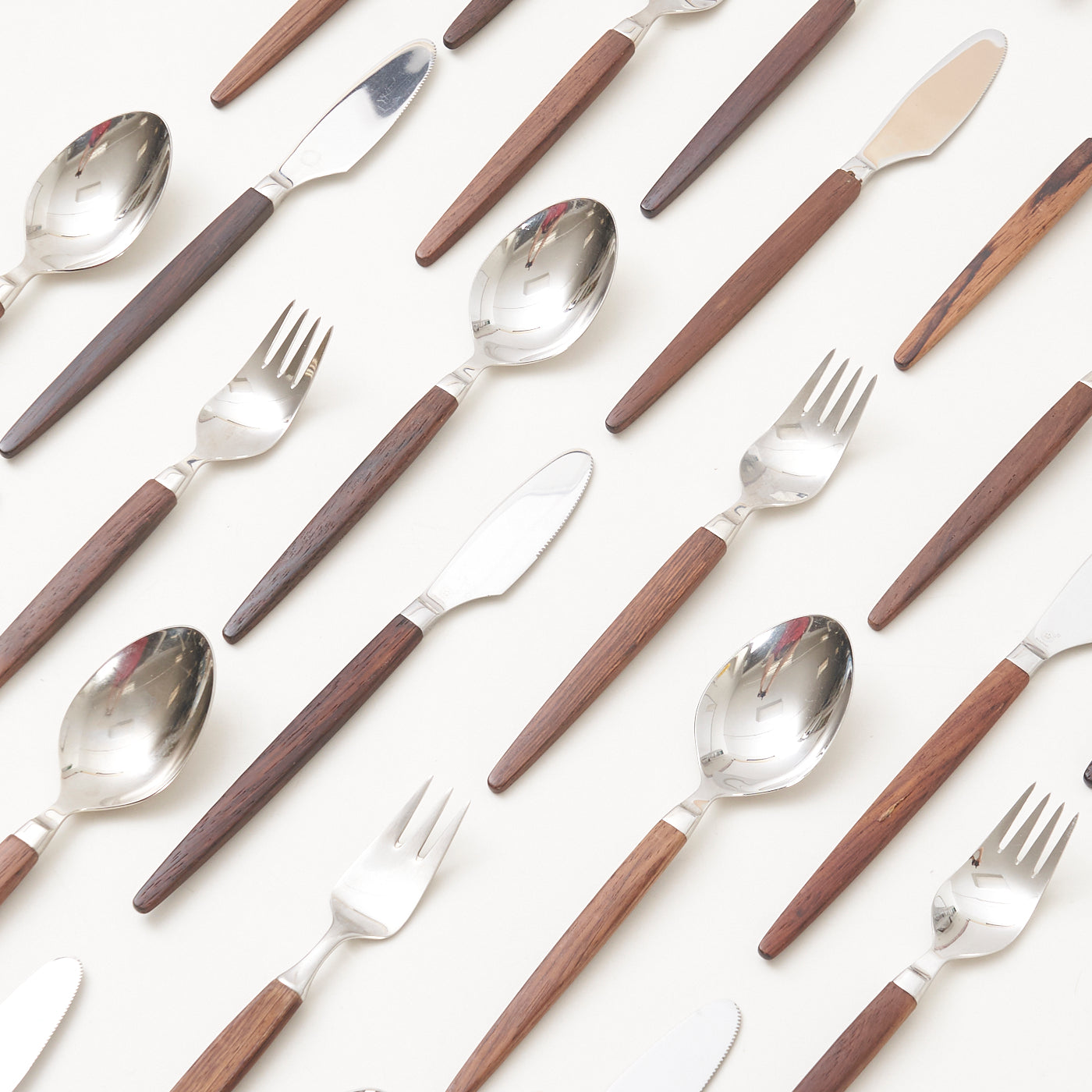 'Eton' Rosewood Flatware Set by Henning Nørgaard for Raadvad, Denmark