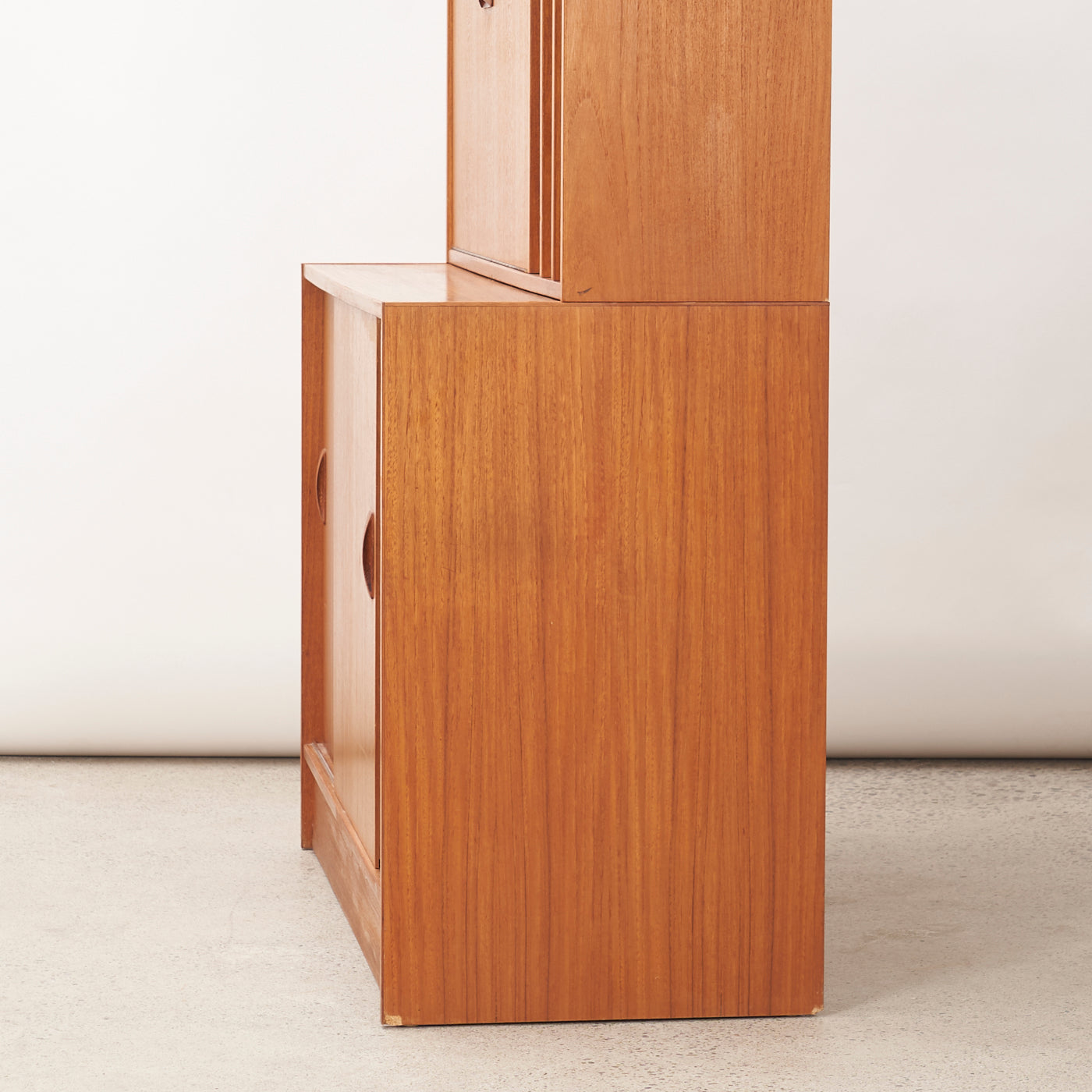 Teak Bookcase w/ Bar by Clausen & Son