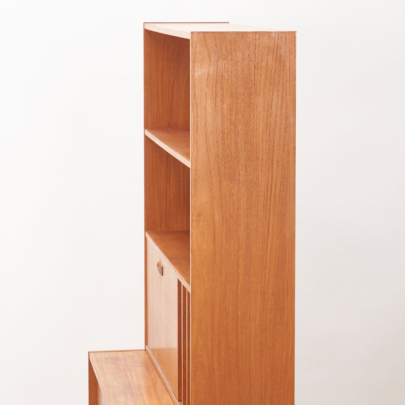 Teak Bookcase w/ Bar by Clausen & Son