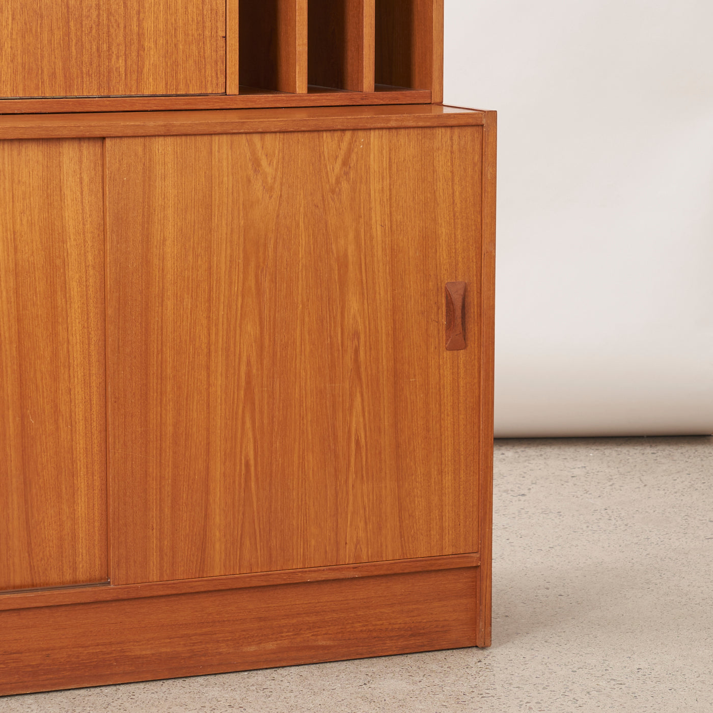 Teak Bookcase w/ Bar by Clausen & Son