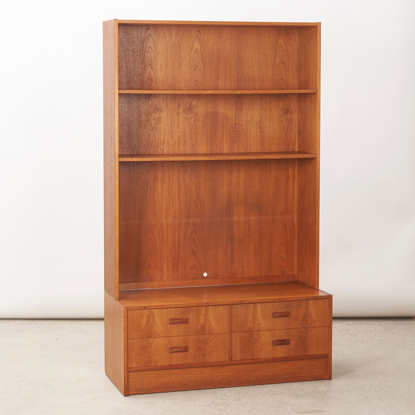 Teak Bookcase w/ Drawers by Clausen & Son