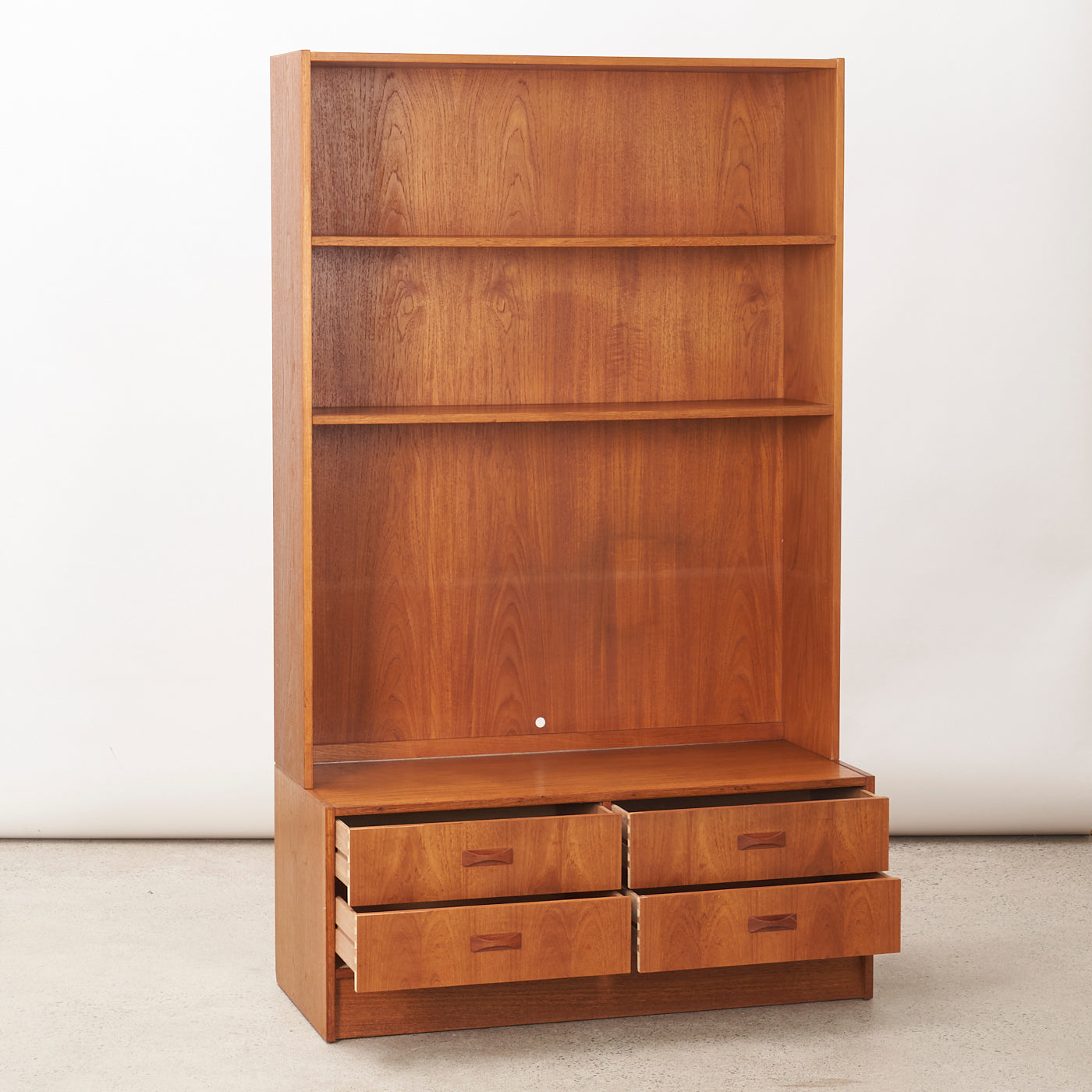 Teak Bookcase w/ Drawers by Clausen & Son