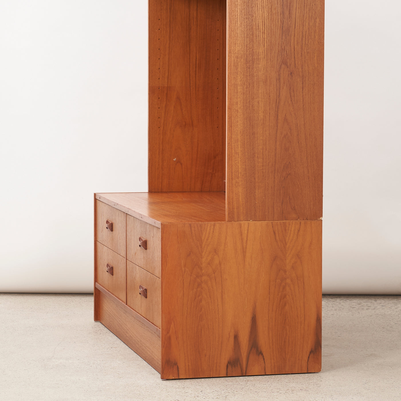 Teak Bookcase w/ Drawers by Clausen & Son