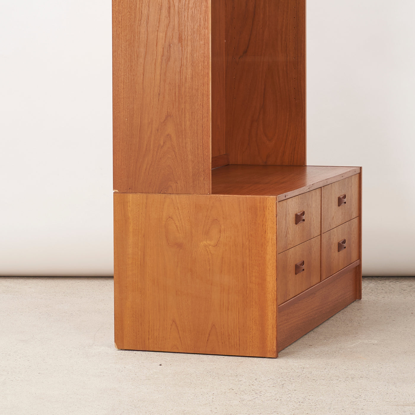 Teak Bookcase w/ Drawers by Clausen & Son