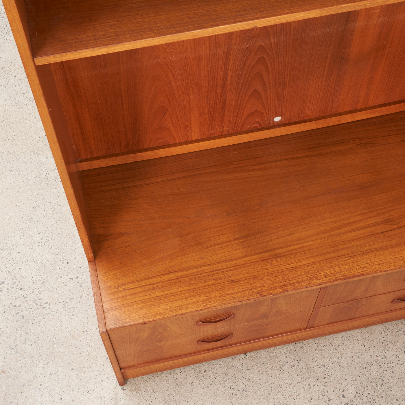 Teak Bookcase w/ Drawers by Clausen & Son