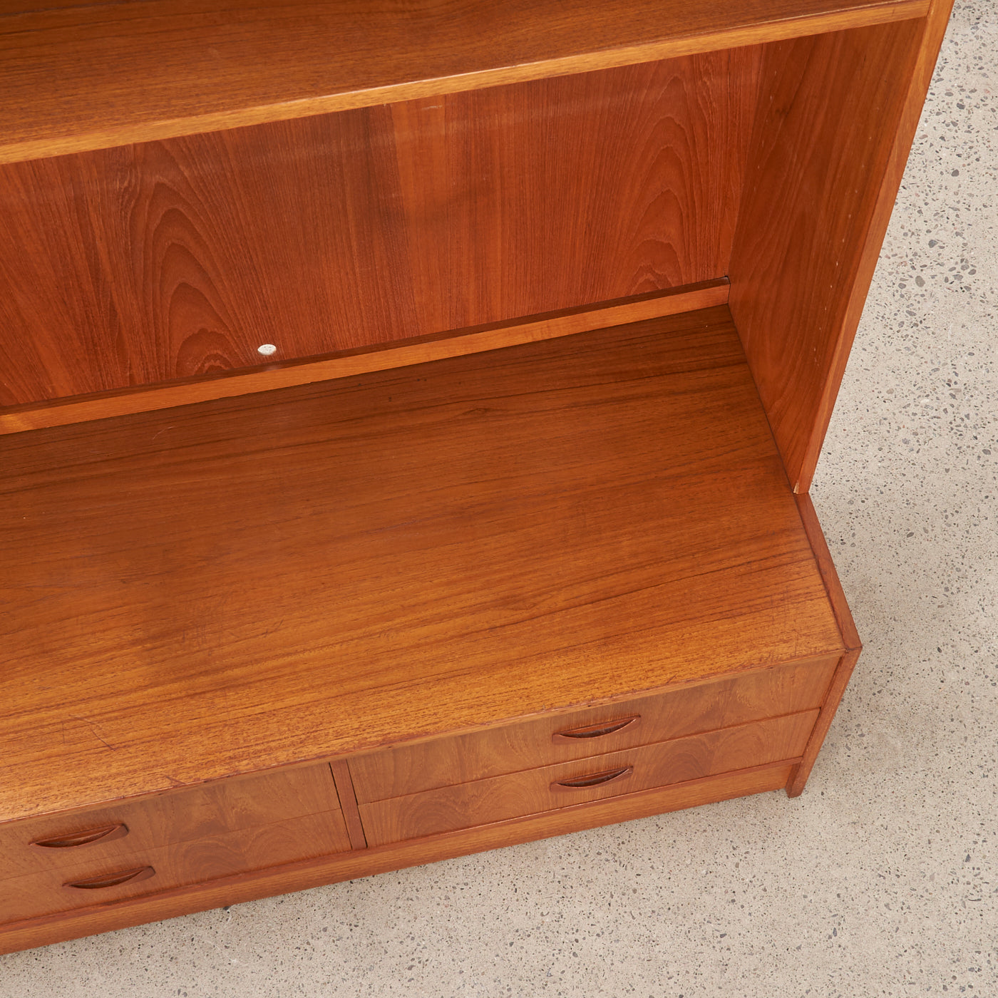 Teak Bookcase w/ Drawers by Clausen & Son