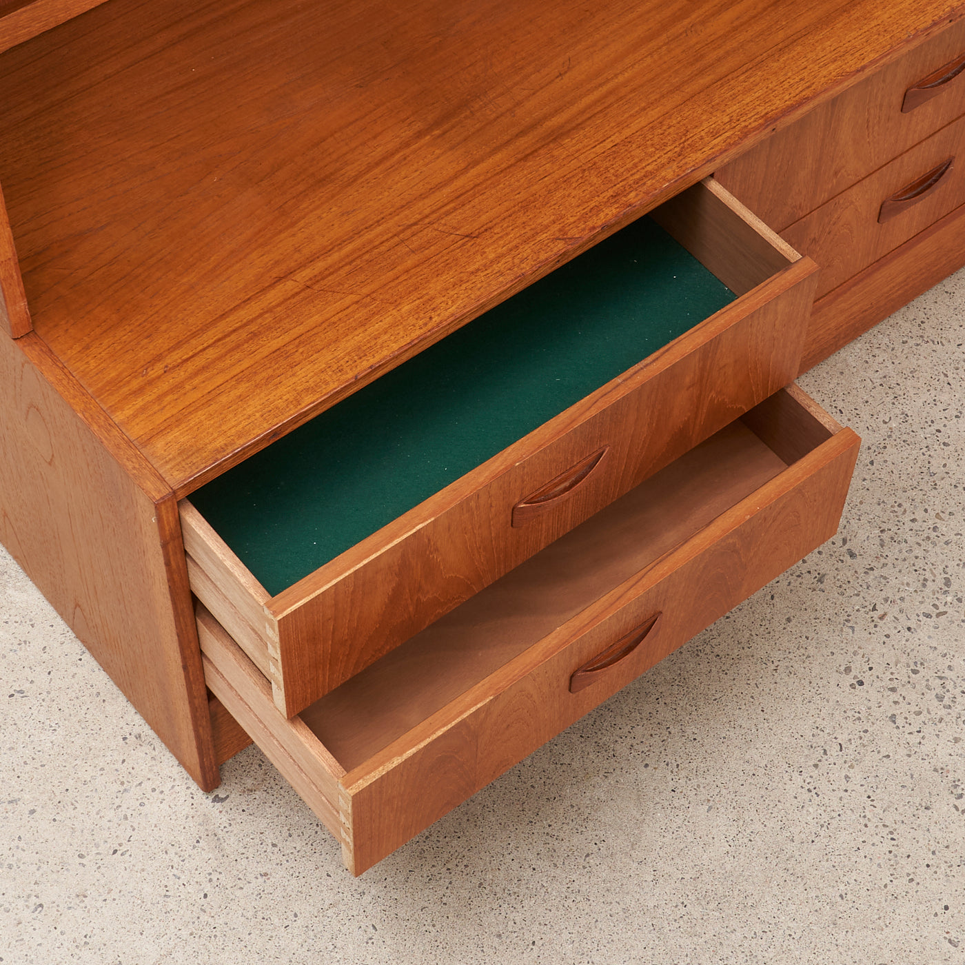 Teak Bookcase w/ Drawers by Clausen & Son