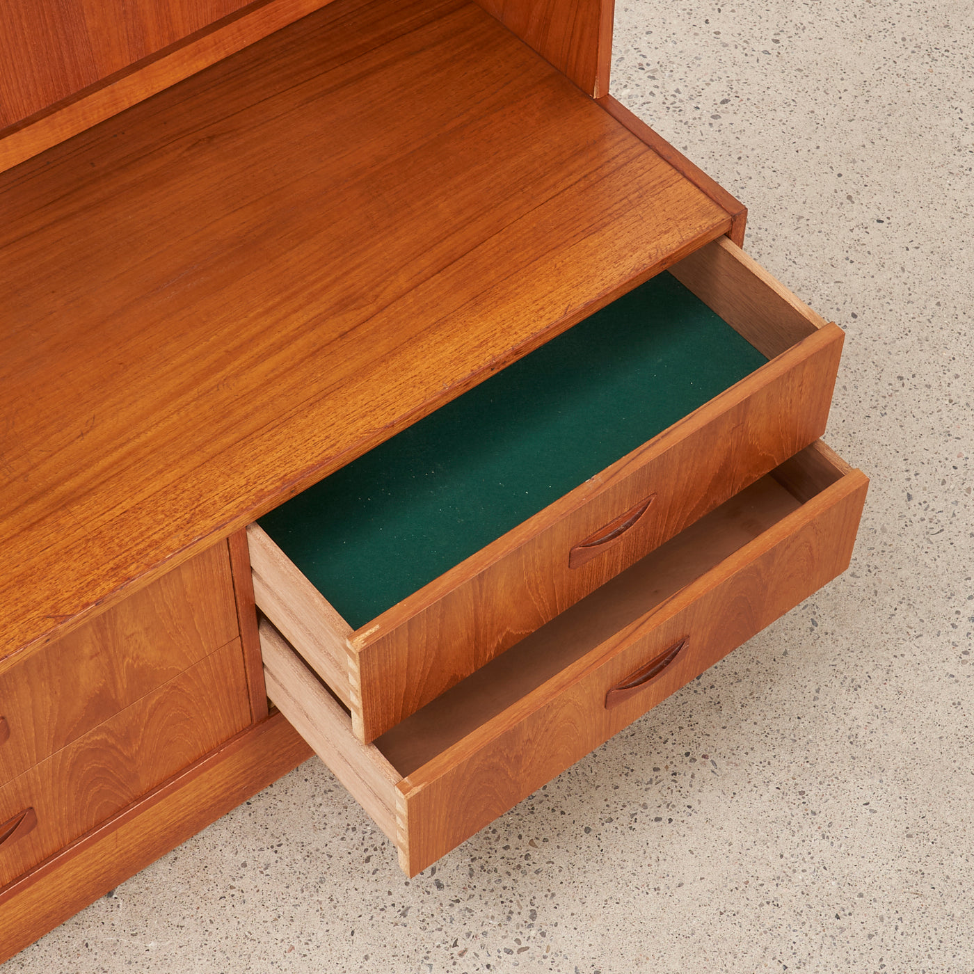 Teak Bookcase w/ Drawers by Clausen & Son