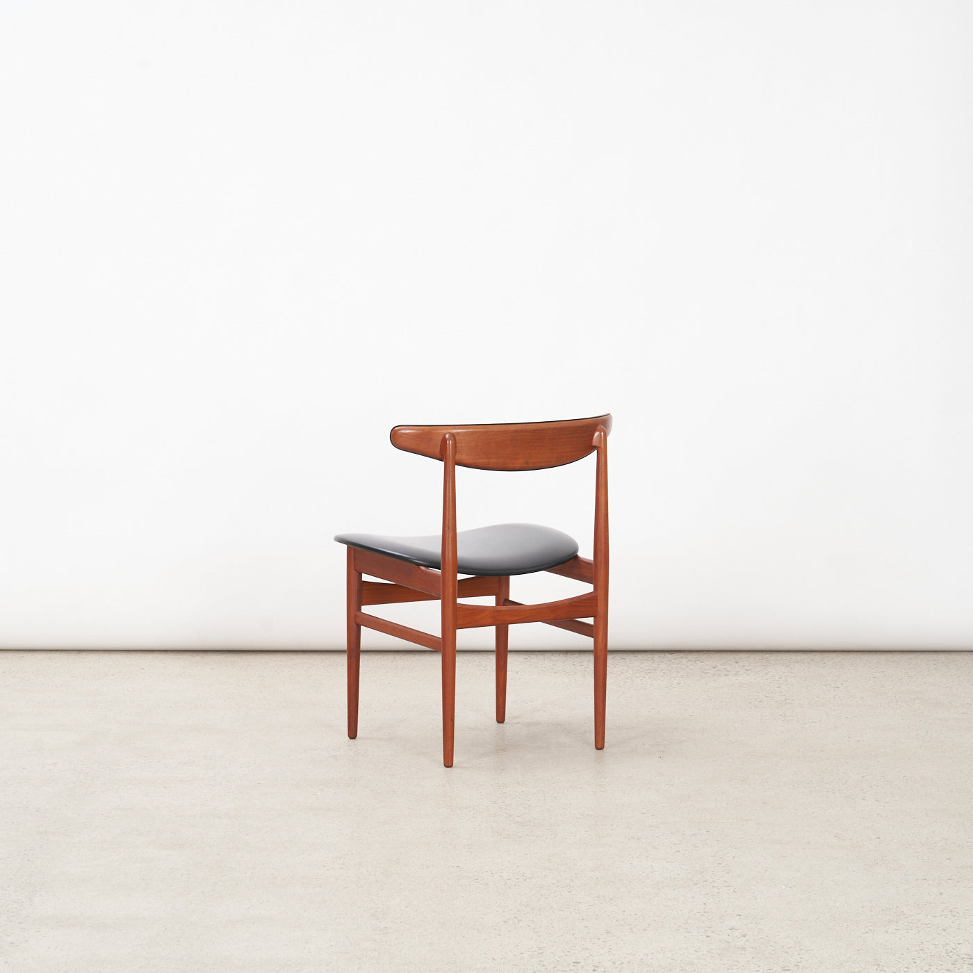 Set of 6 Teak & Vinyl Dining Chairs by Vamdrup Stolefabrik, Denmark