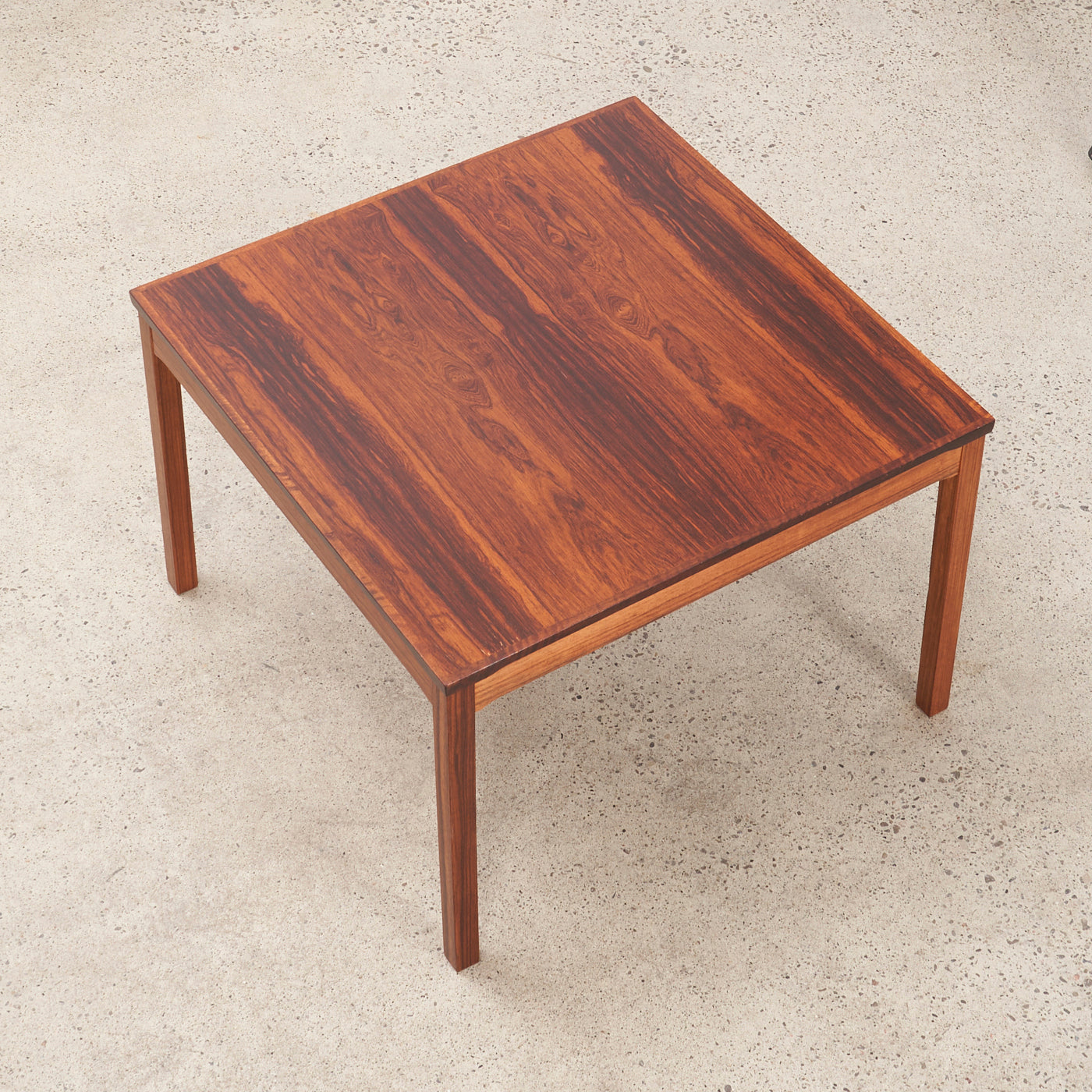 Square Rosewood Coffee Table by Bruksbo, Norway
