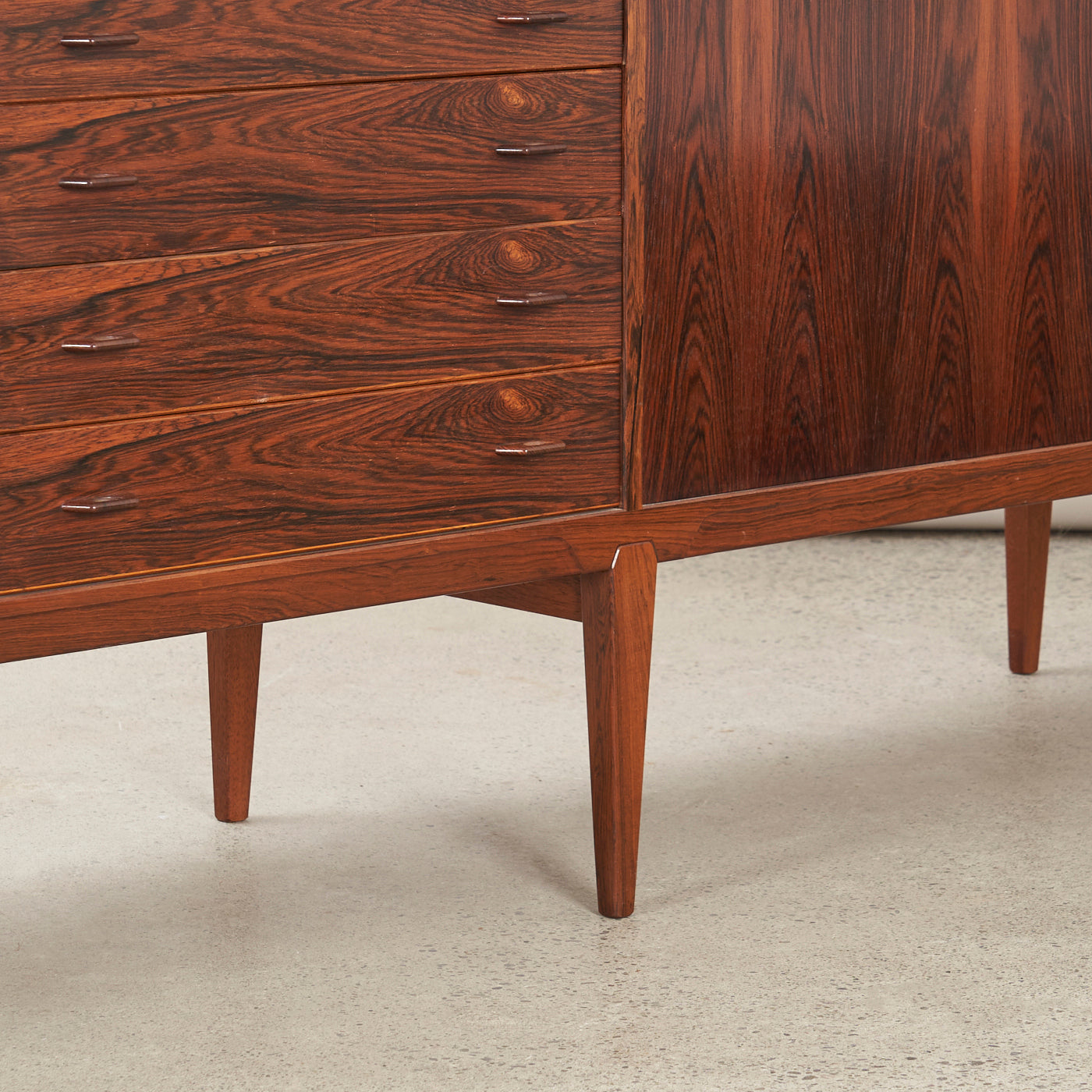Rosewood Sideboard by Henry Rosengren Hansen, Denmark
