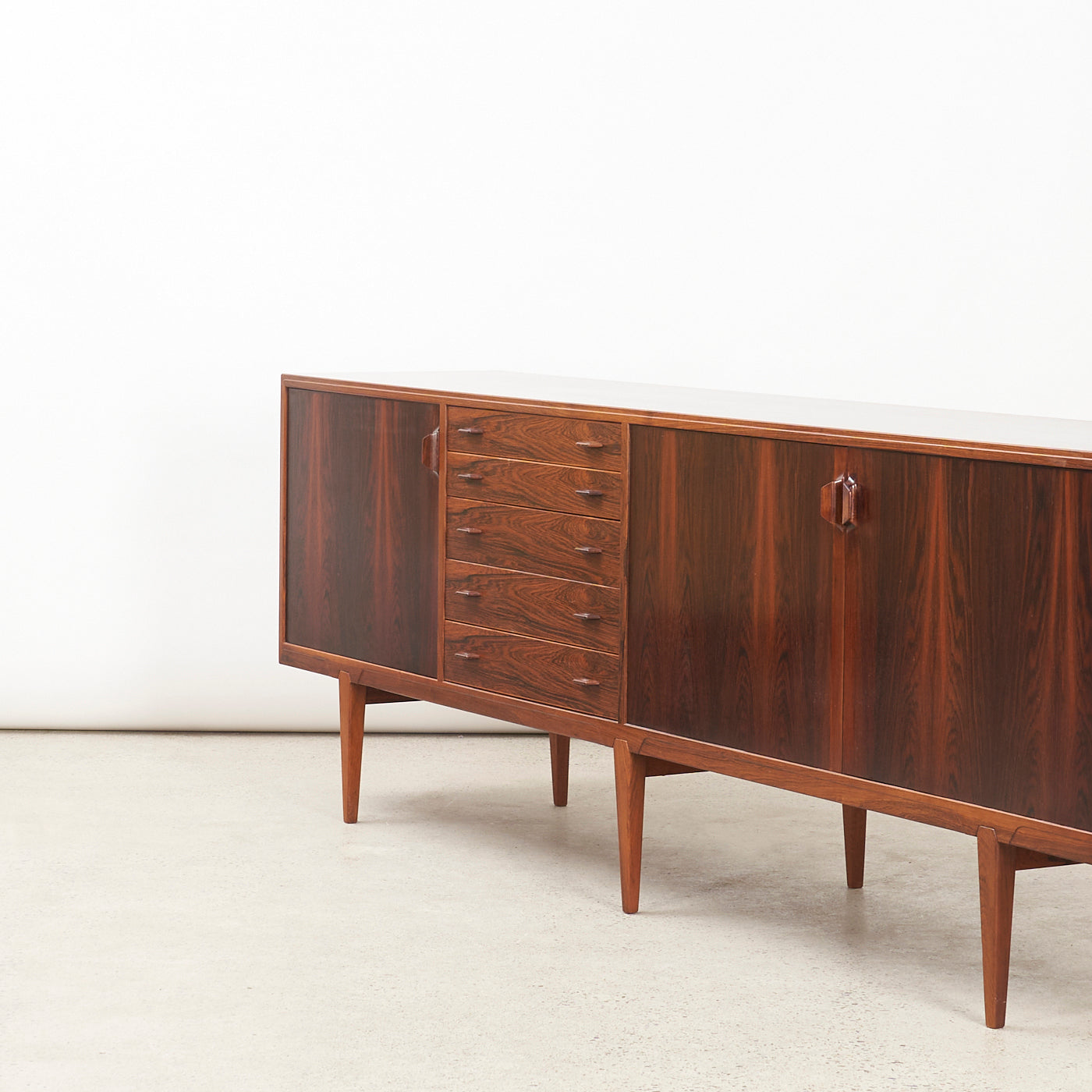 Rosewood Sideboard by Henry Rosengren Hansen, Denmark