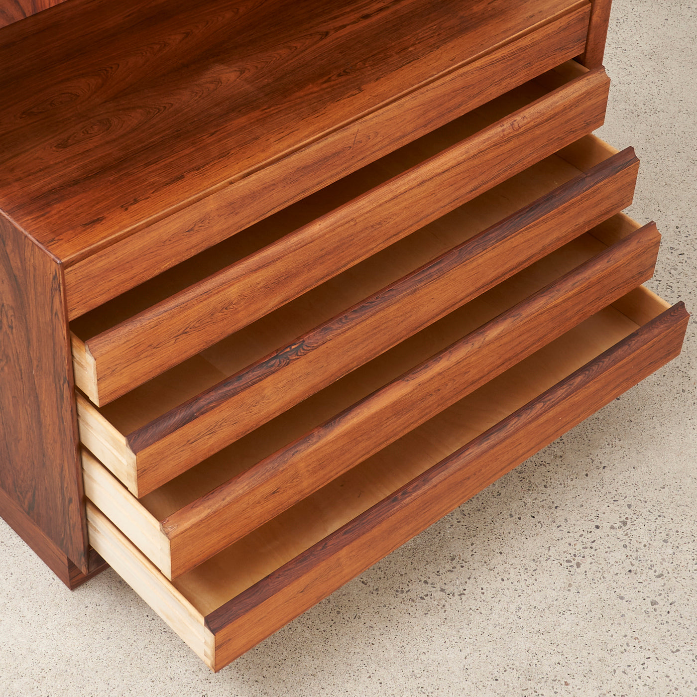 Rosewood Bookcase w/ Drawers by Poul Hundevad, Denmark