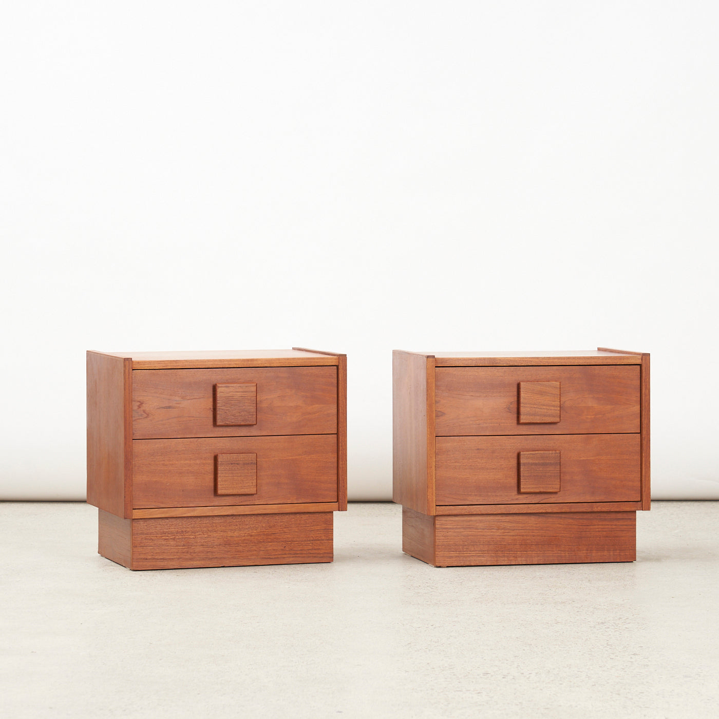 Pair of Teak Night Stands