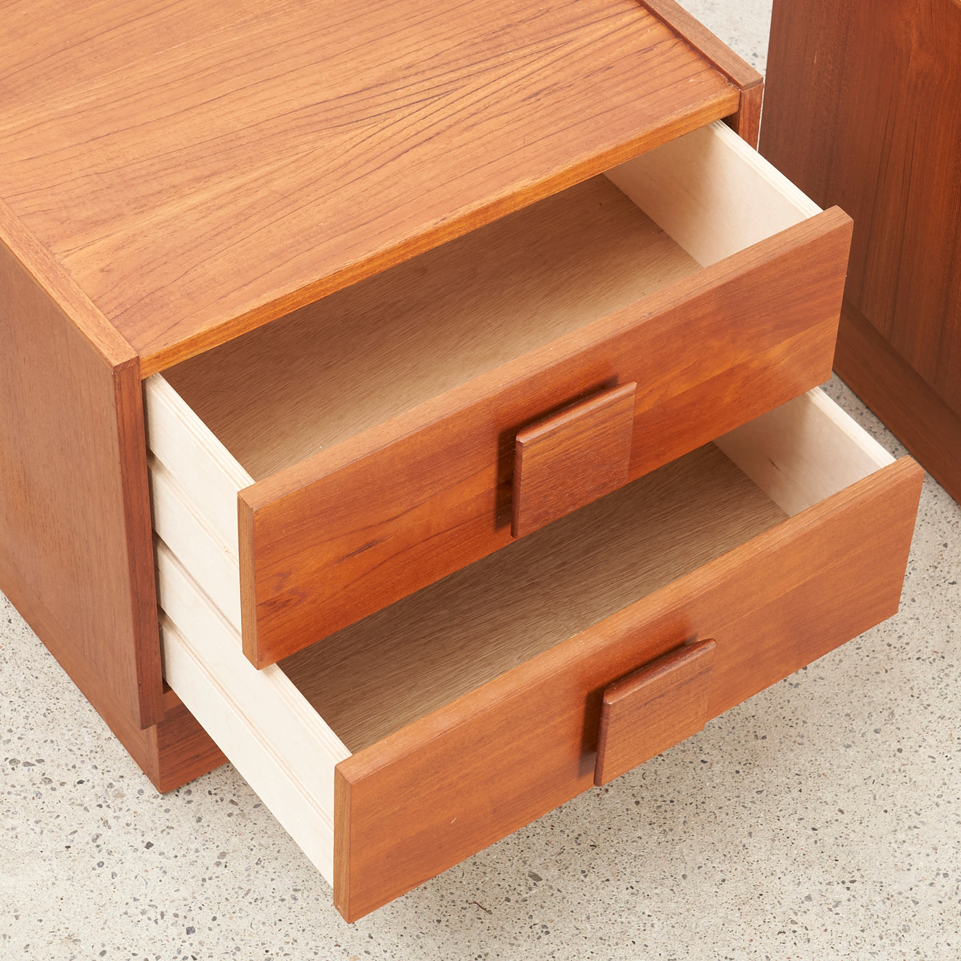 Pair of Teak Night Stands