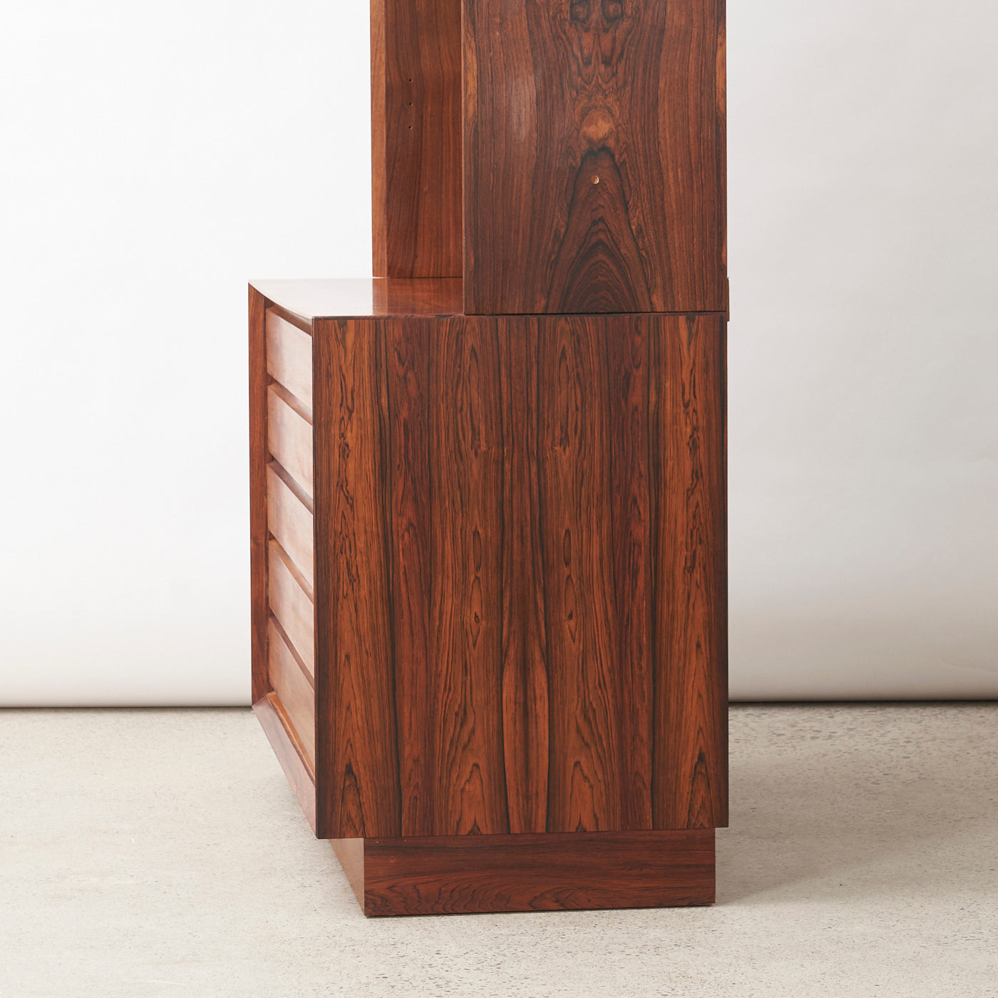 Rosewood Bookcase w/ Drawers by Poul Hundevad, Denmark