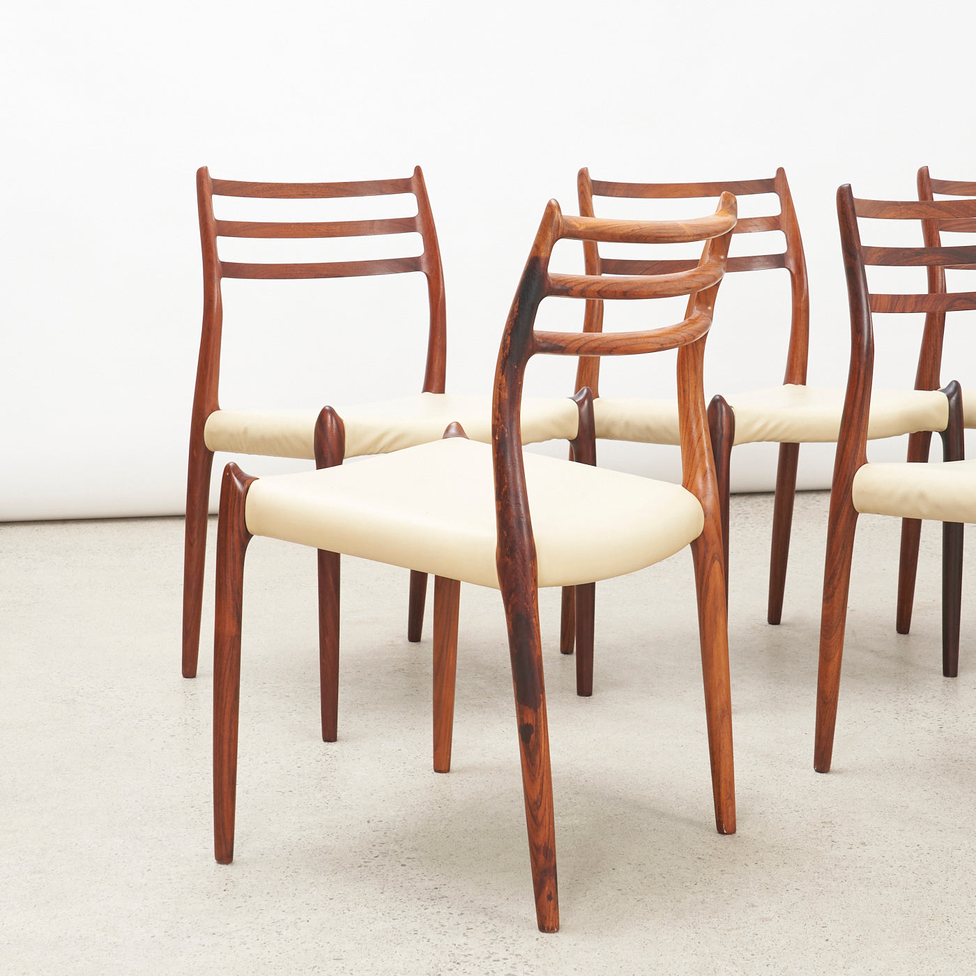 Set of 6 Rosewood 'Model 78' Dining Chairs by Niels O. Møller for J.L. Møller, Denmark