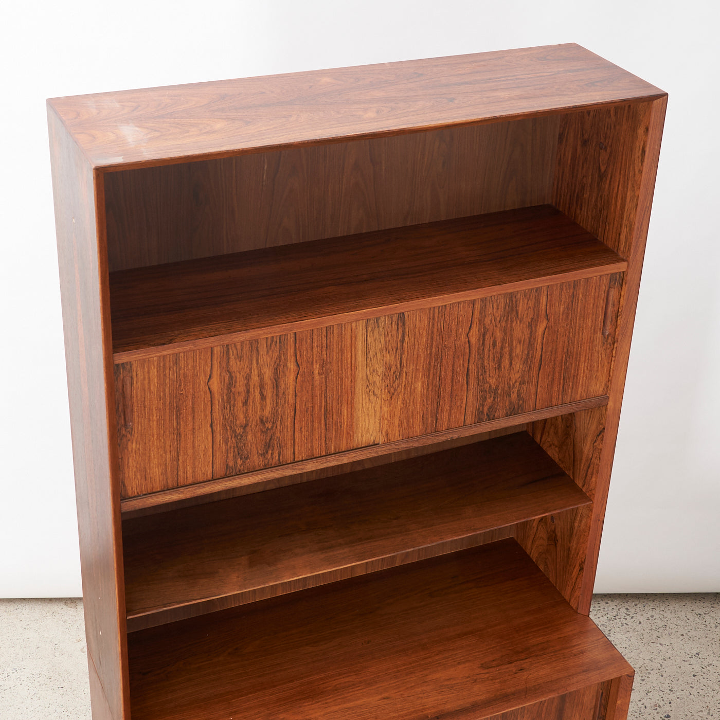 Rosewood Bookcase w/ Cabinet by Poul Hundevad, Denmark