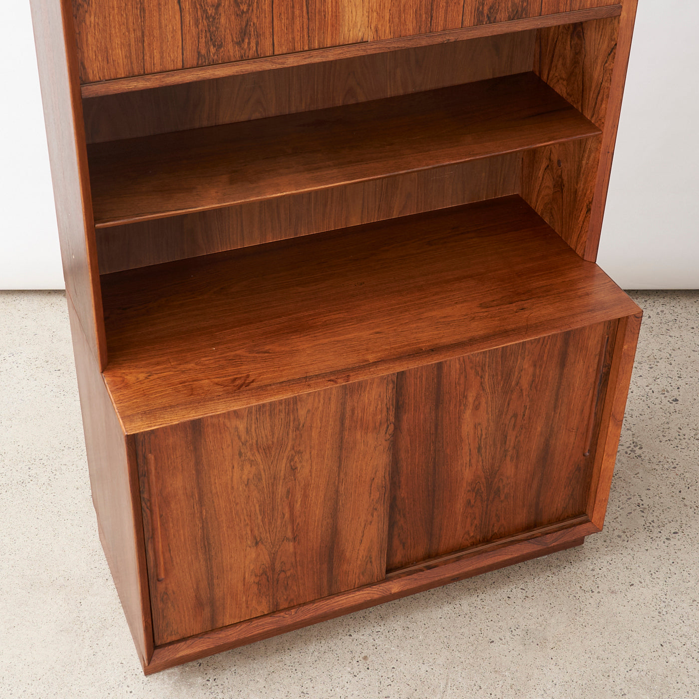 Rosewood Bookcase w/ Cabinet by Poul Hundevad, Denmark