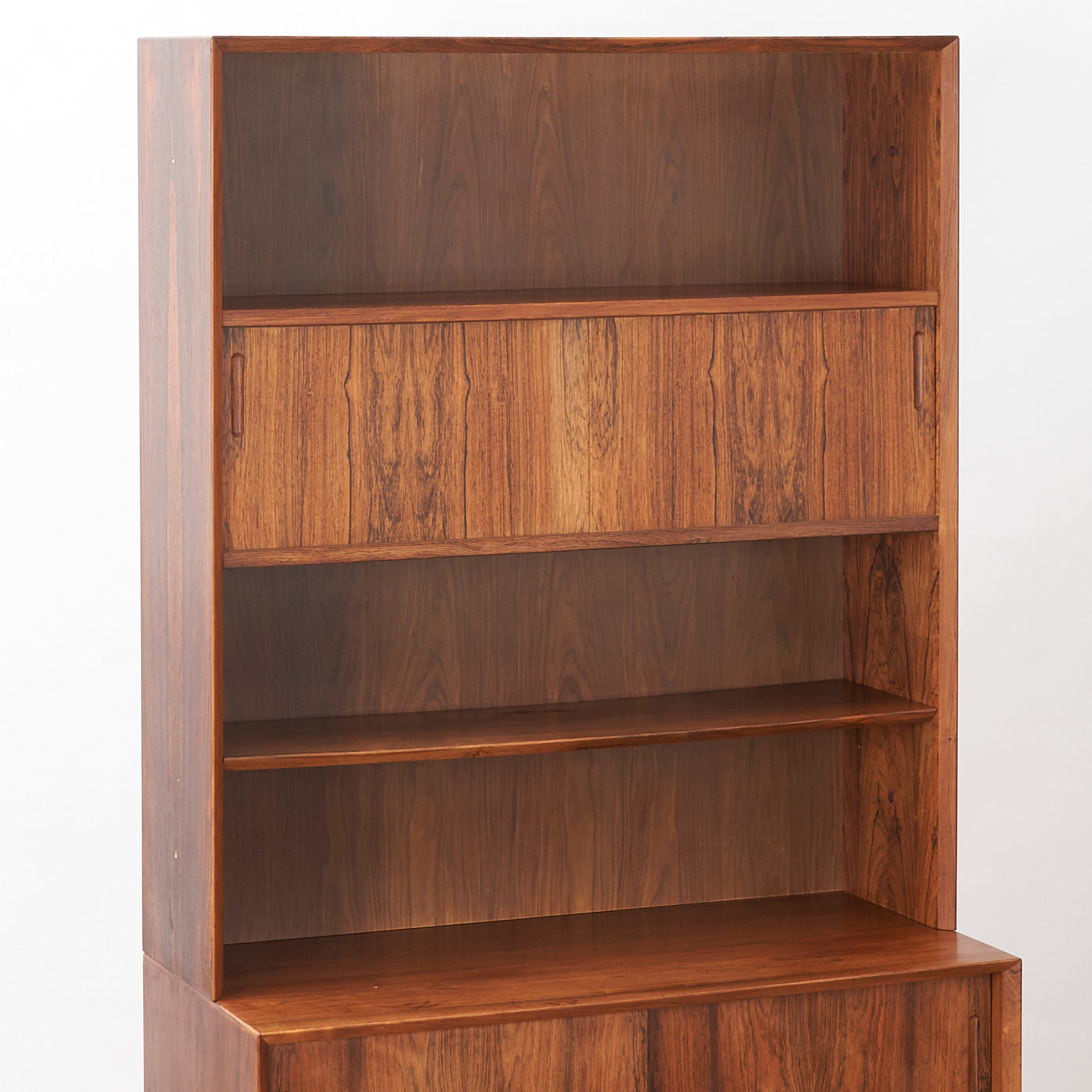 Rosewood Bookcase w/ Cabinet by Poul Hundevad, Denmark