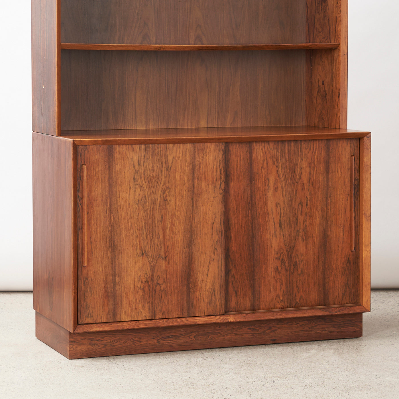 Rosewood Bookcase w/ Cabinet by Poul Hundevad, Denmark