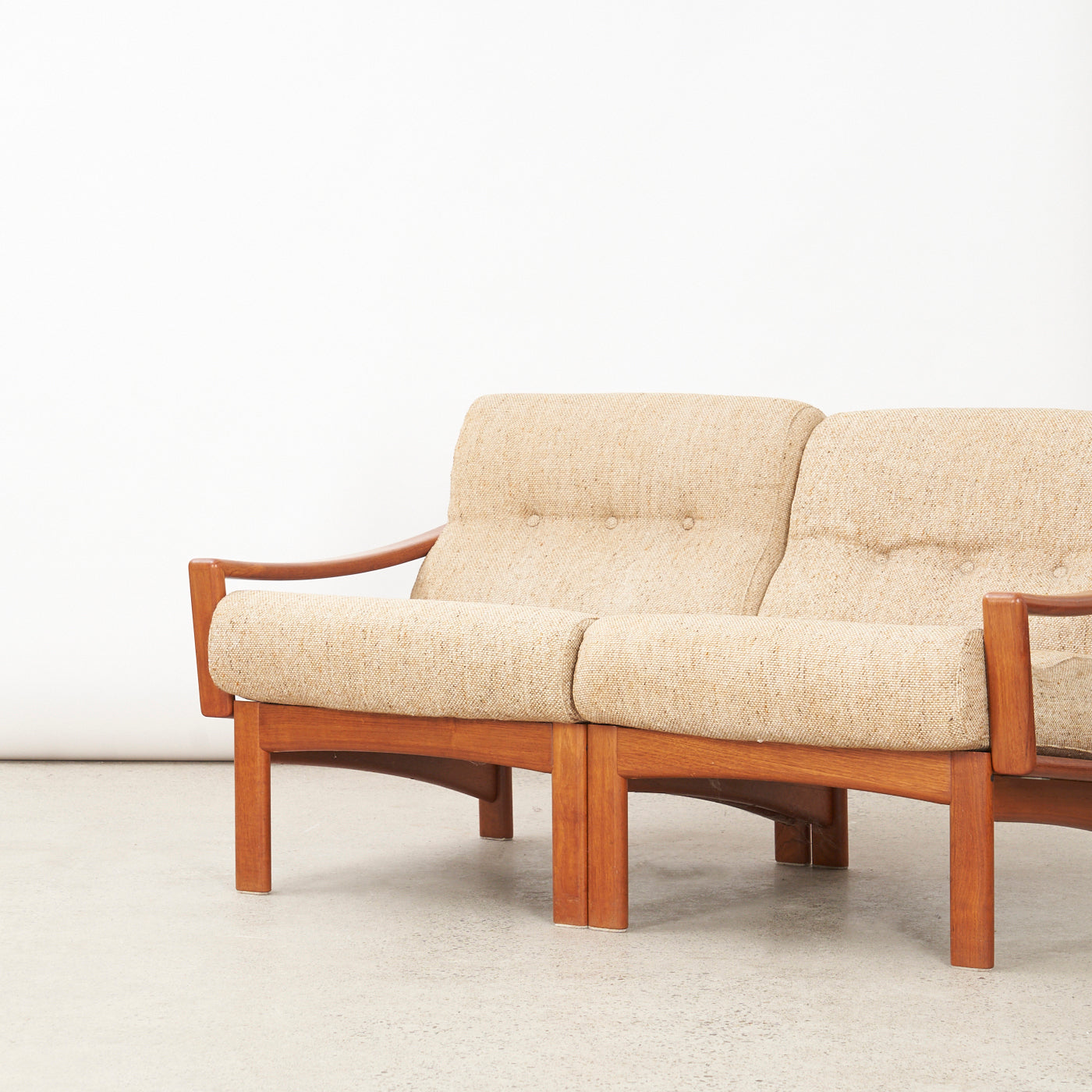 Modular Teak Loveseat by Glostrup, Denmark