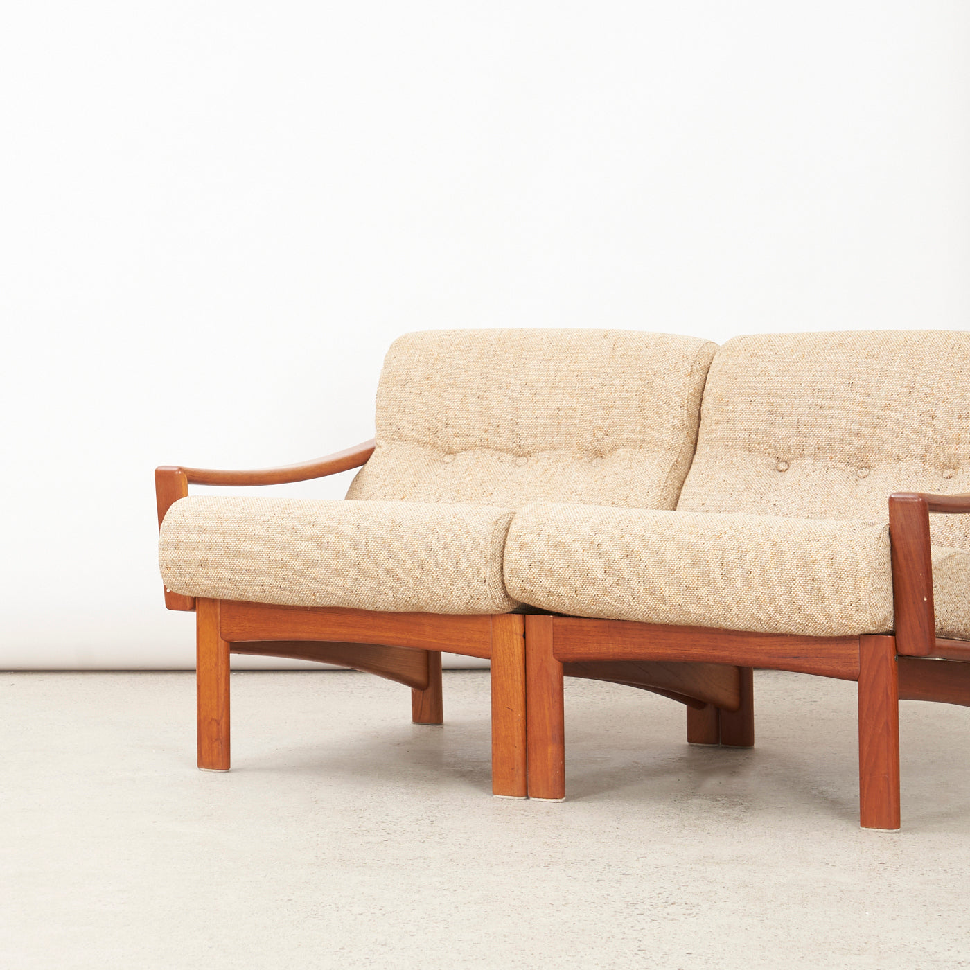Modular Teak Loveseat by Glostrup, Denmark