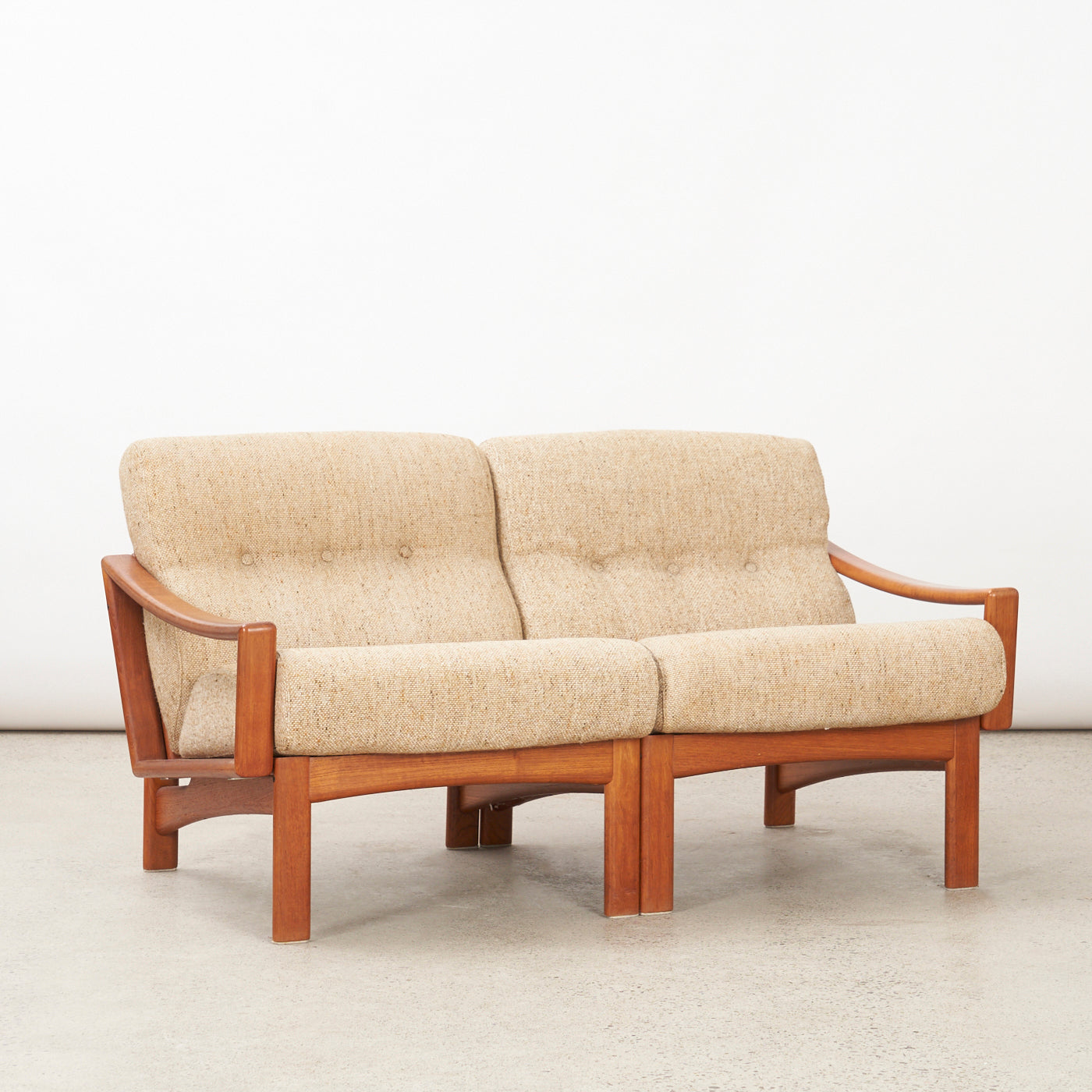 Modular Teak Loveseat by Glostrup, Denmark
