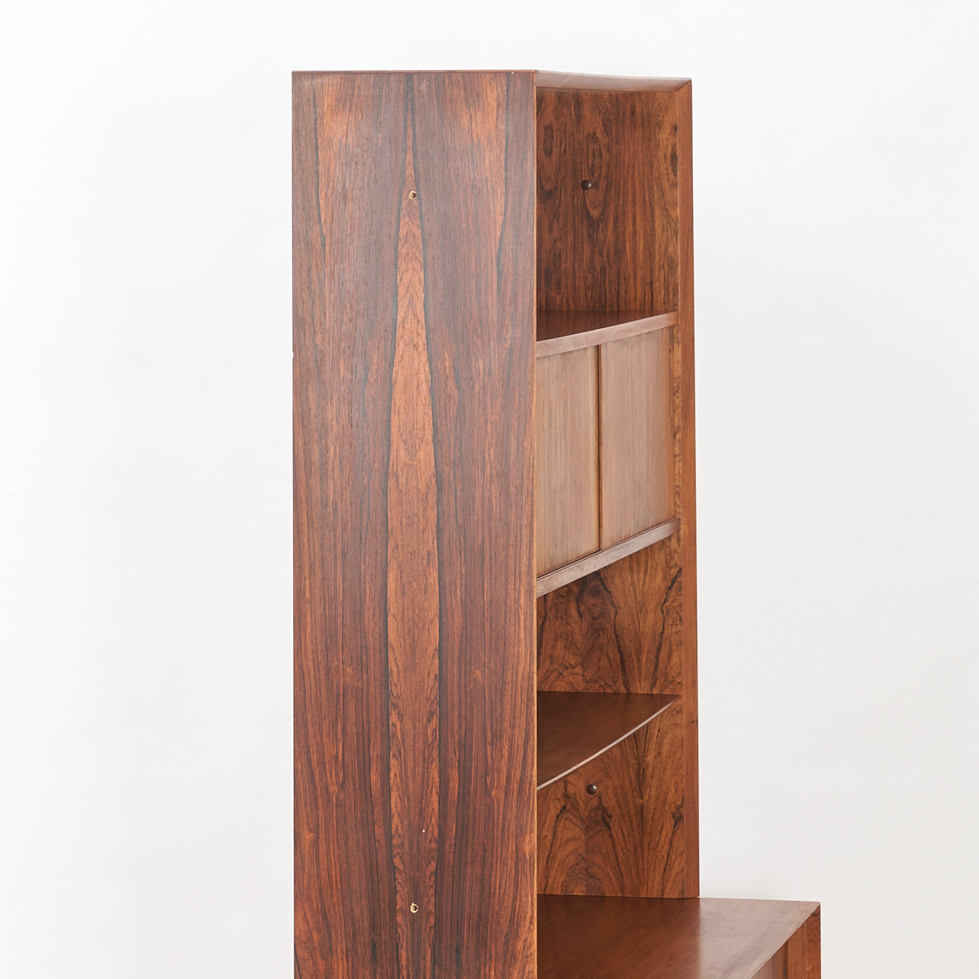 Rosewood Bookcase w/ Cabinet by Poul Hundevad, Denmark