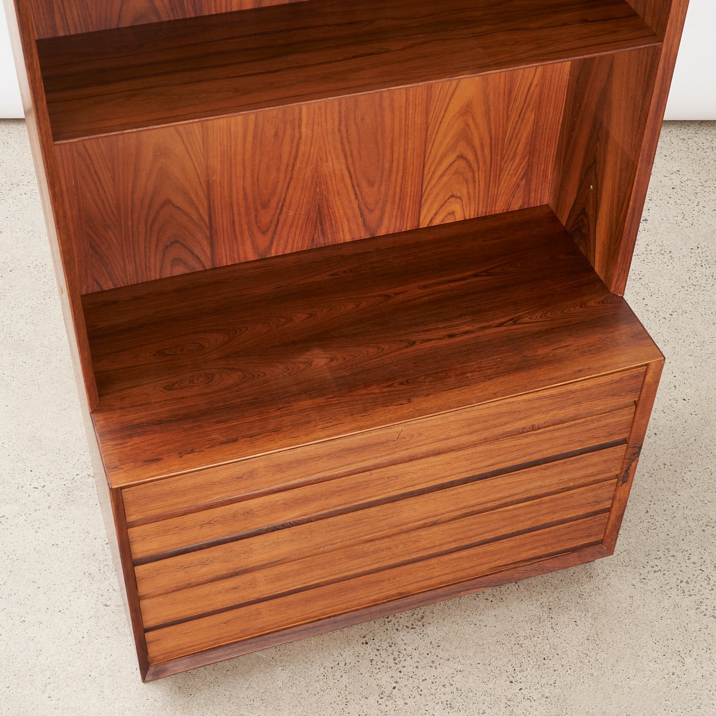 Rosewood Bookcase w/ Drawers by Poul Hundevad, Denmark
