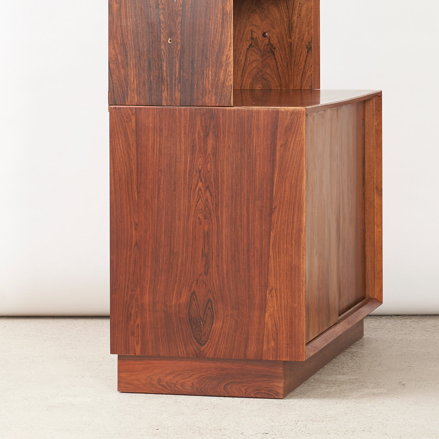 Rosewood Bookcase w/ Cabinet by Poul Hundevad, Denmark