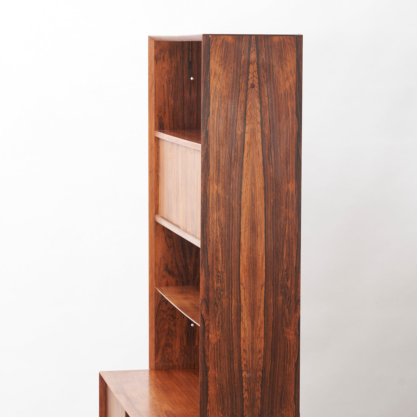 Rosewood Bookcase w/ Cabinet by Poul Hundevad, Denmark