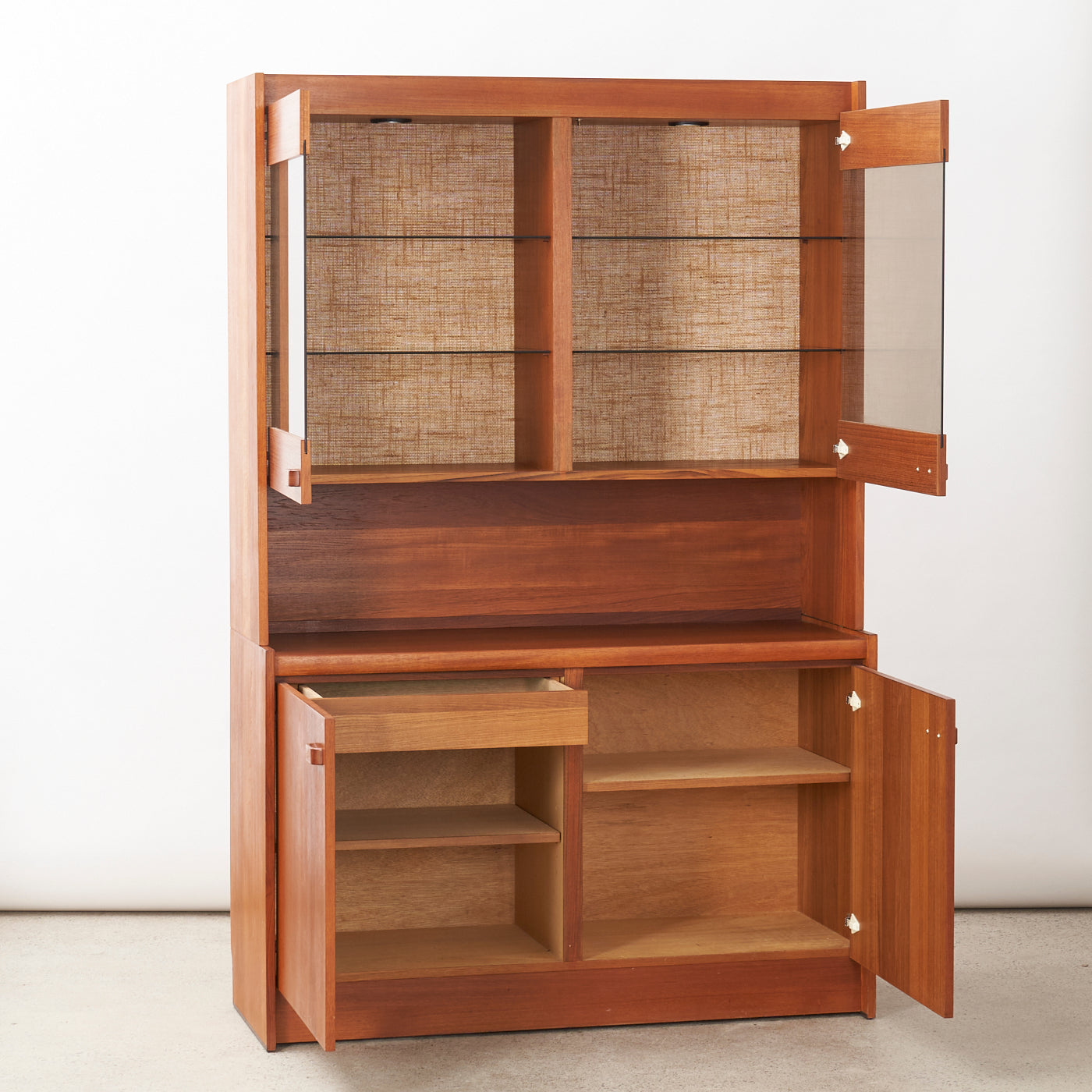 Teak & Glass Cabinet by R.S. Associates