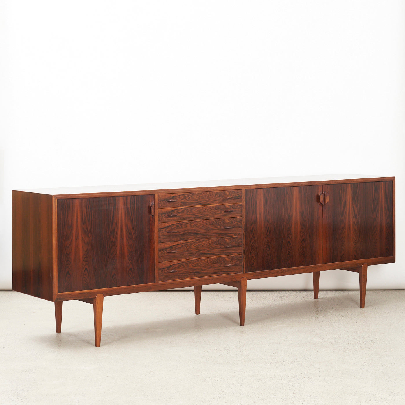 Rosewood Sideboard by Henry Rosengren Hansen, Denmark