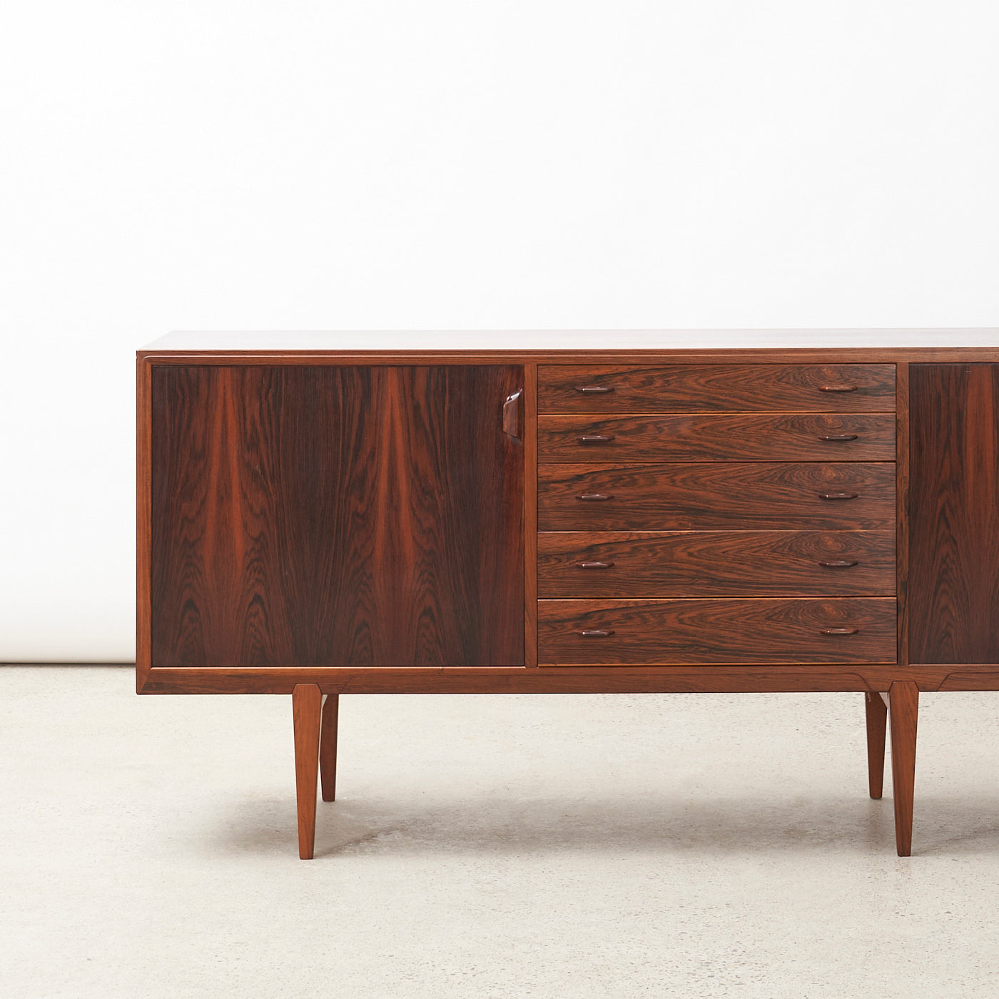 Rosewood Sideboard by Henry Rosengren Hansen, Denmark