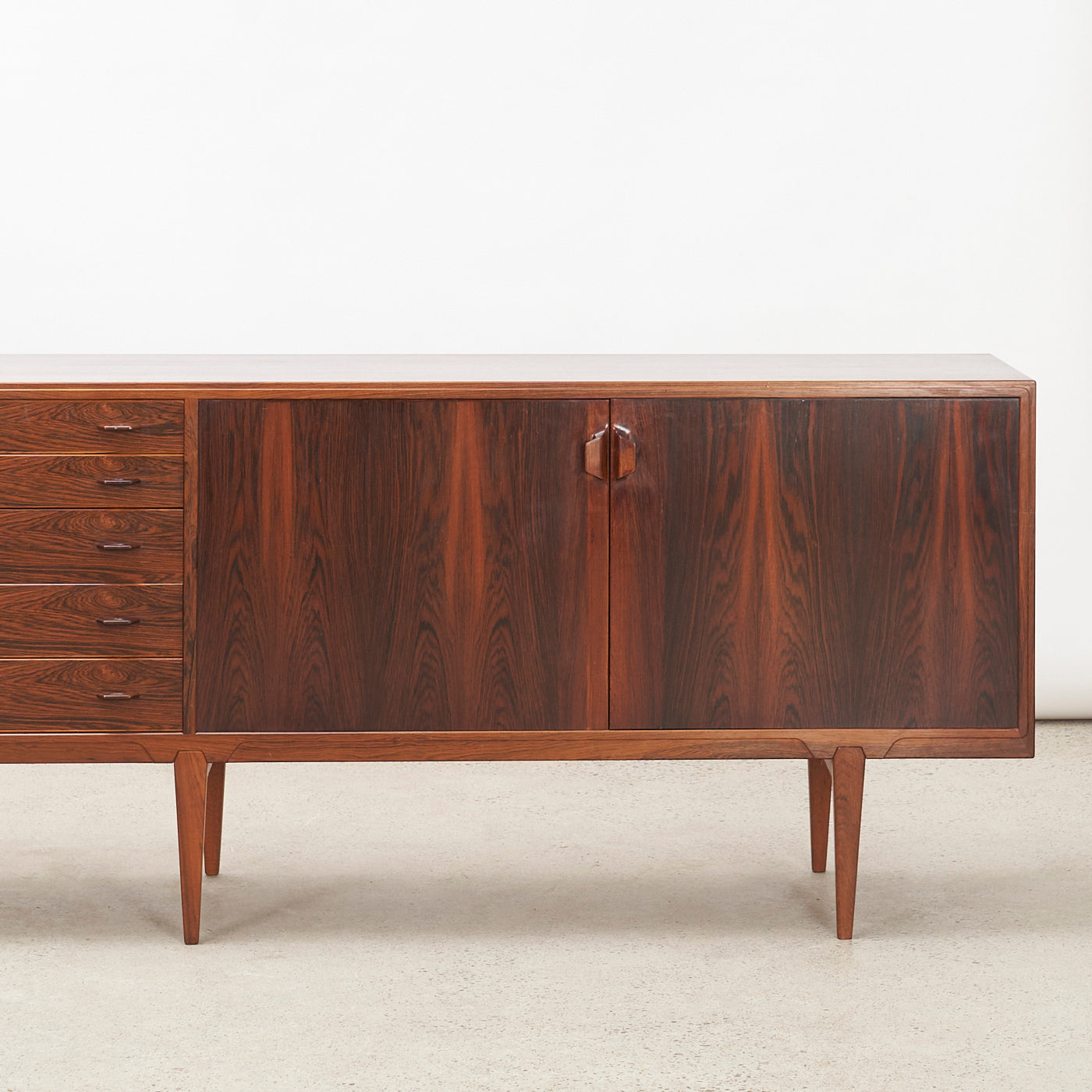 Rosewood Sideboard by Henry Rosengren Hansen, Denmark