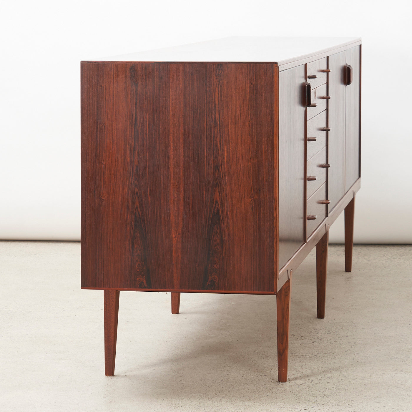 Rosewood Sideboard by Henry Rosengren Hansen, Denmark