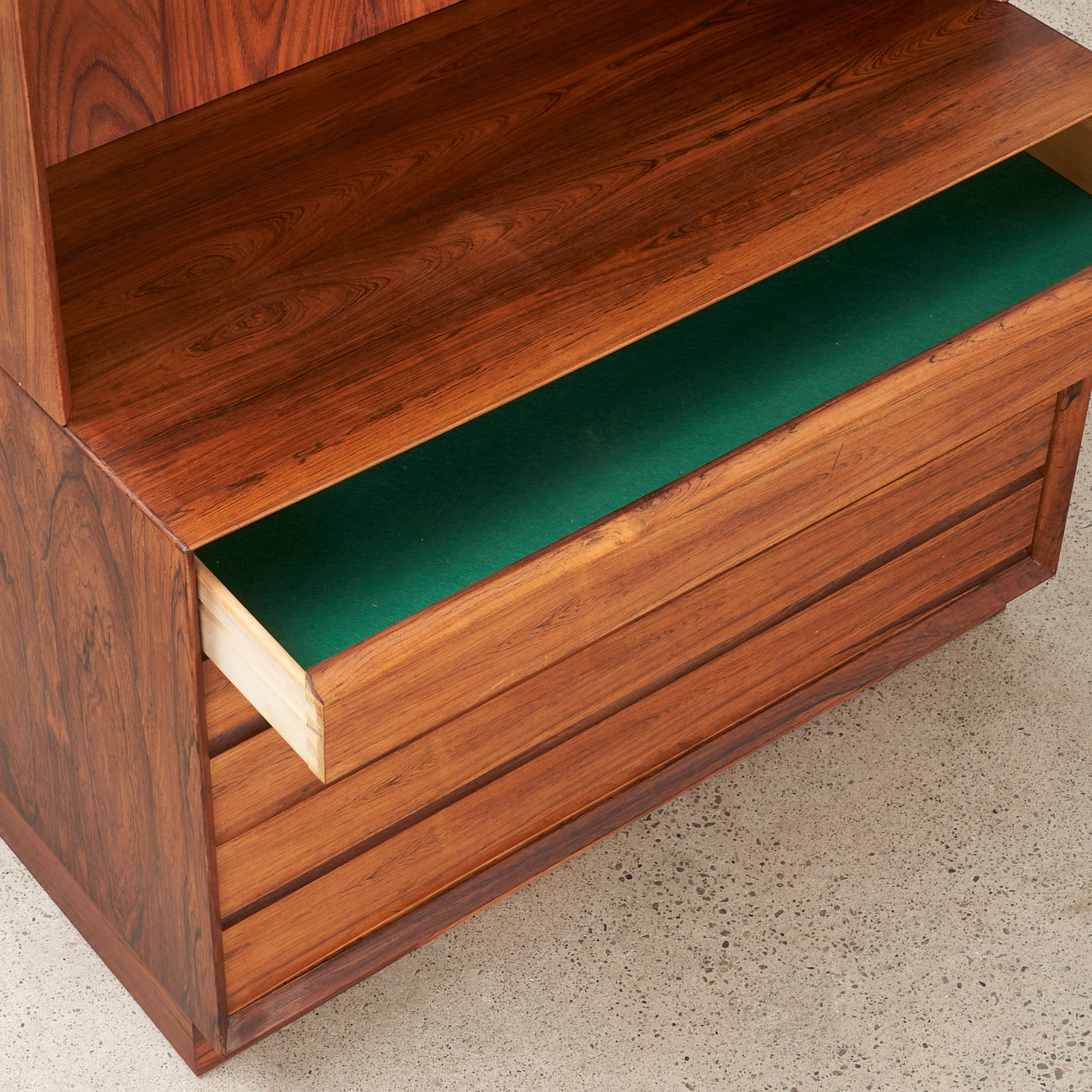 Rosewood Bookcase w/ Drawers by Poul Hundevad, Denmark