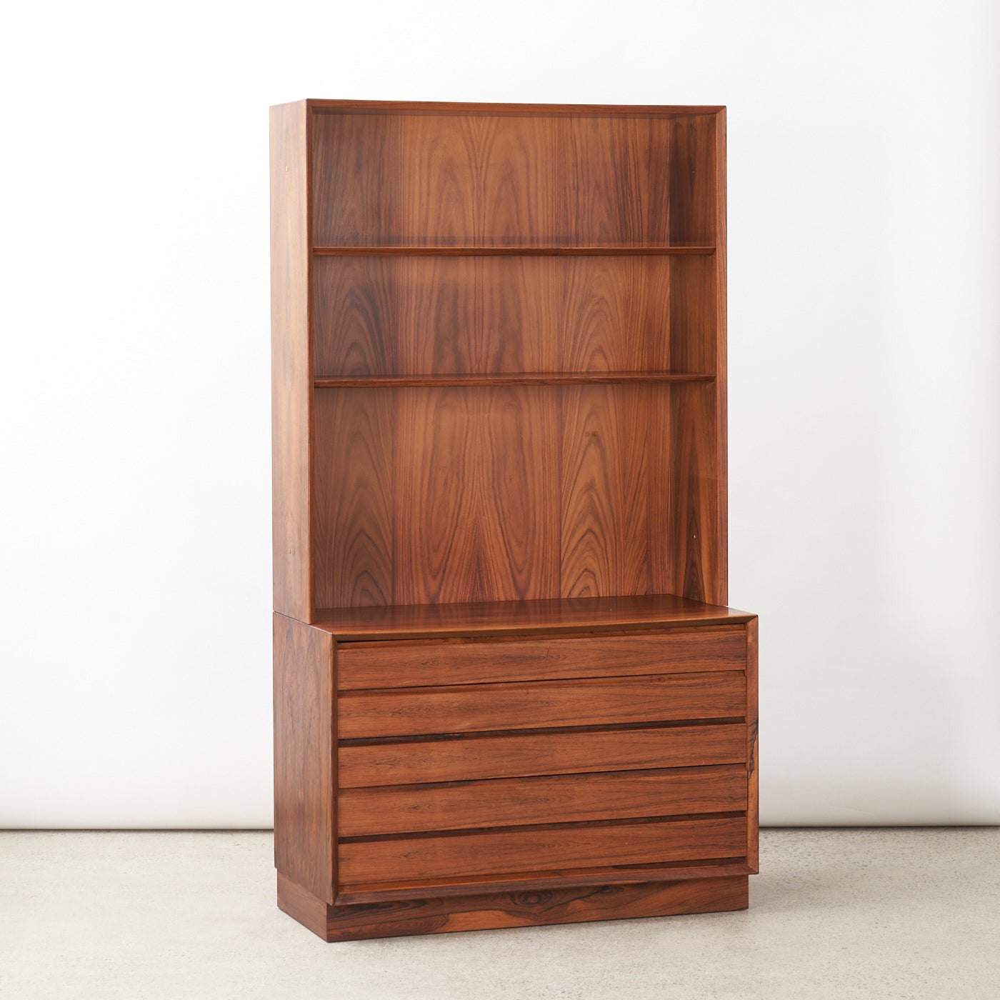 Rosewood Bookcase w/ Drawers by Poul Hundevad, Denmark