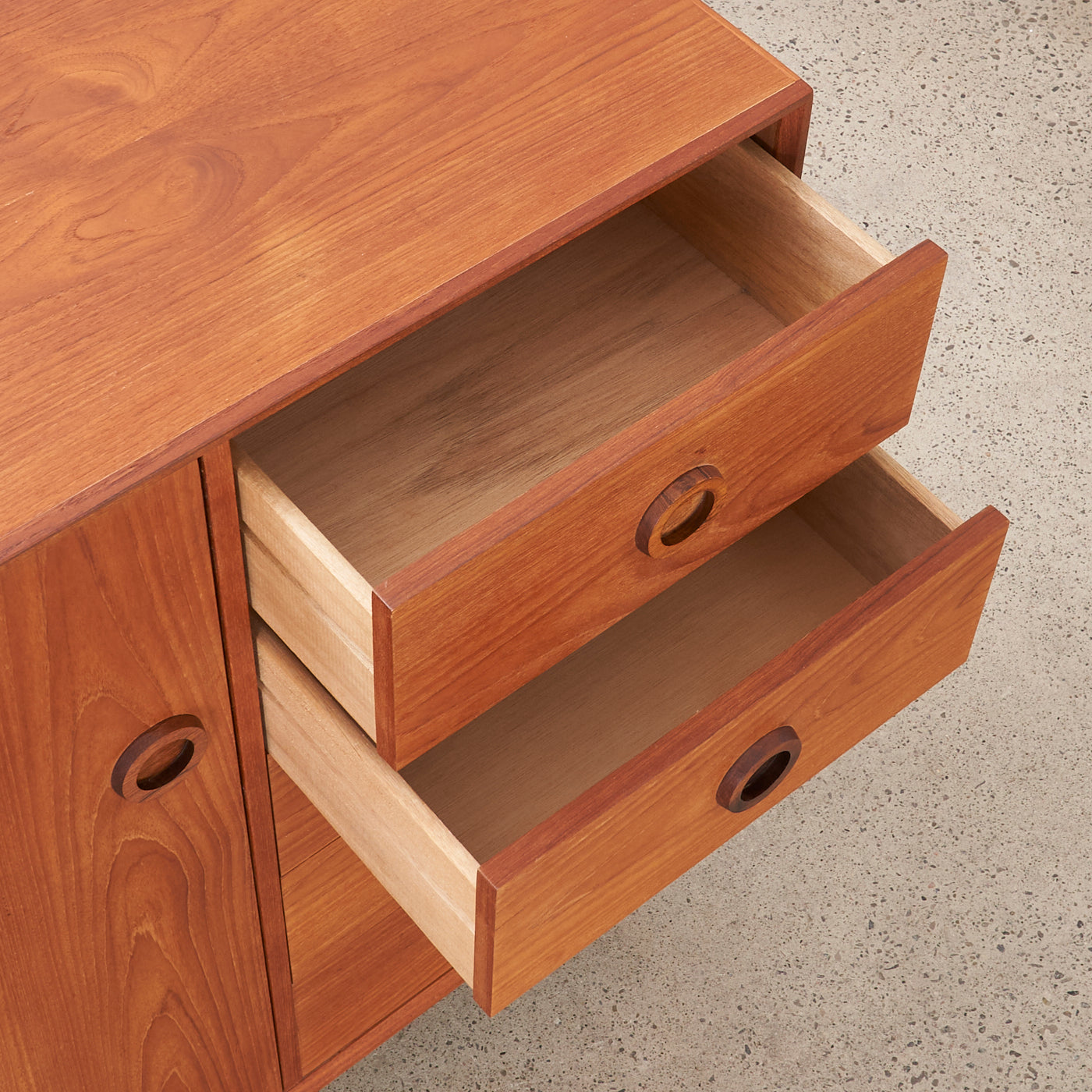 Teak Dresser w/ Rosewood Handles