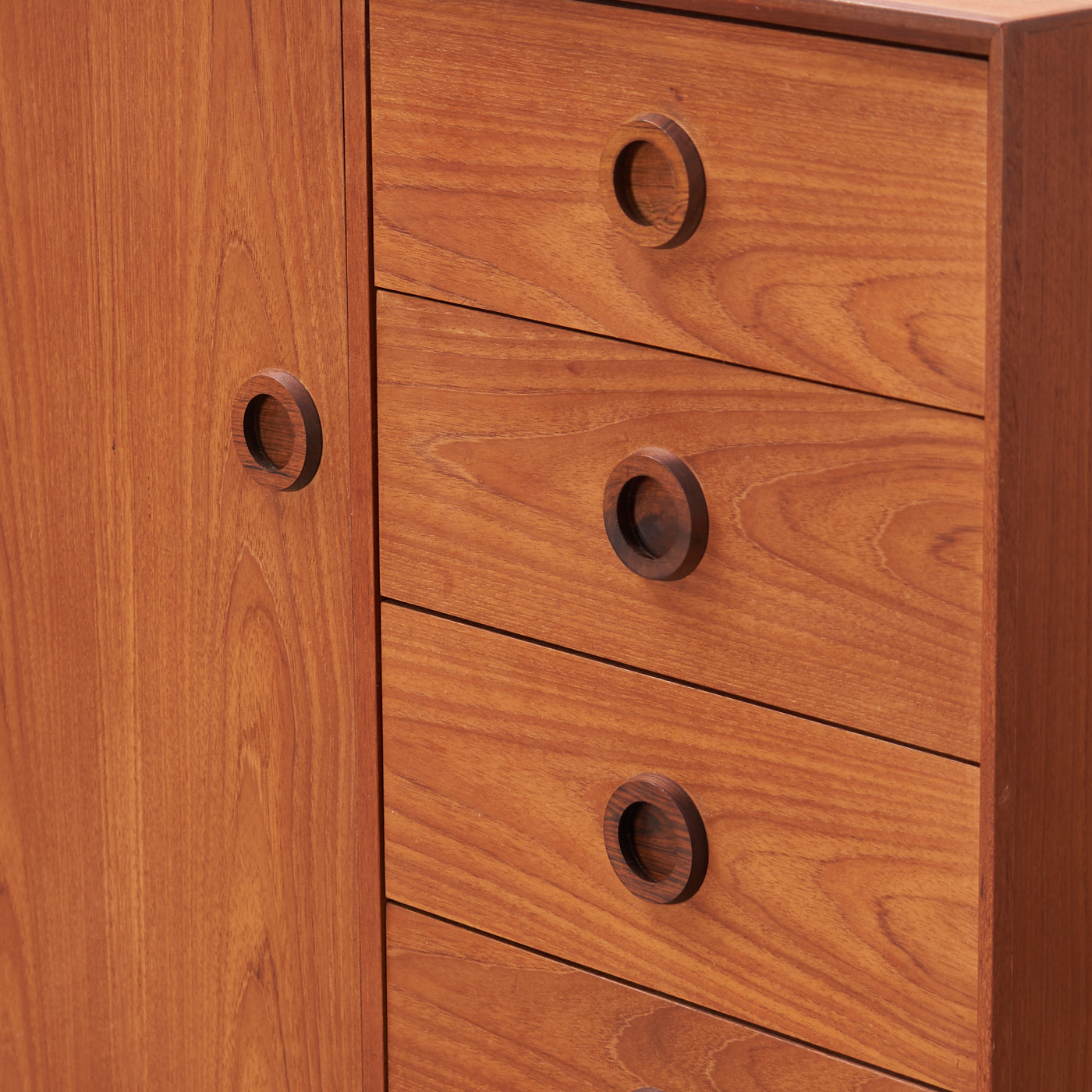 Teak Dresser w/ Rosewood Handles